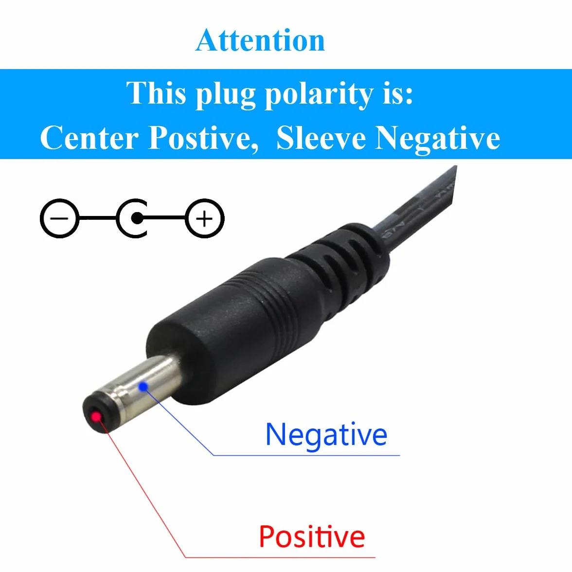 Zasilacz AC na DC 12 V, 0,5 A, złącze 5,5 mm x 2,1 mm do kamery CCTV DVR taśmy LED
