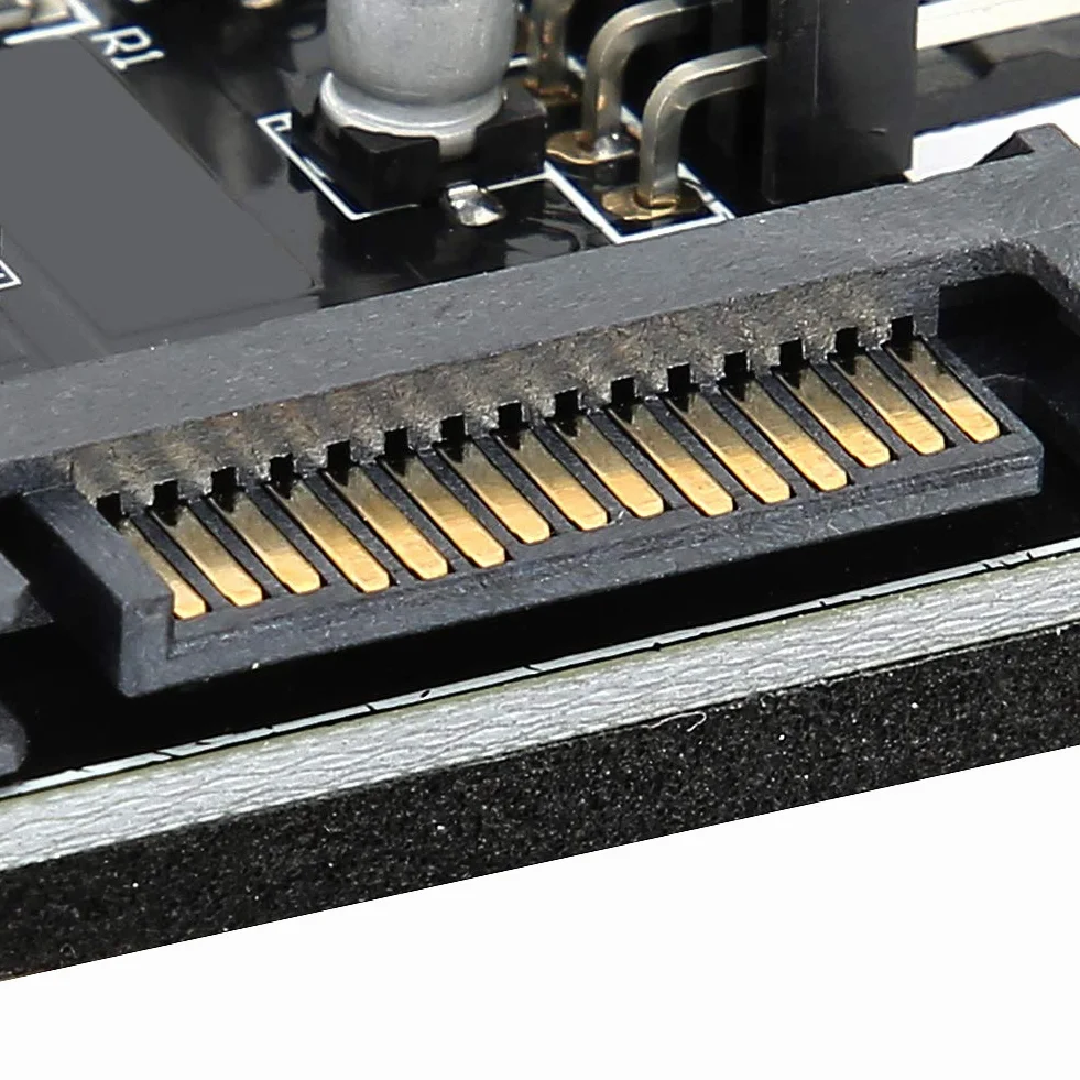Koncentrator sterowania PWM do wentylatora obudowy komputera, 4-pinowy rozdzielacz chłodzenia procesora, kontroler SATA/4D (SATA) 12V
