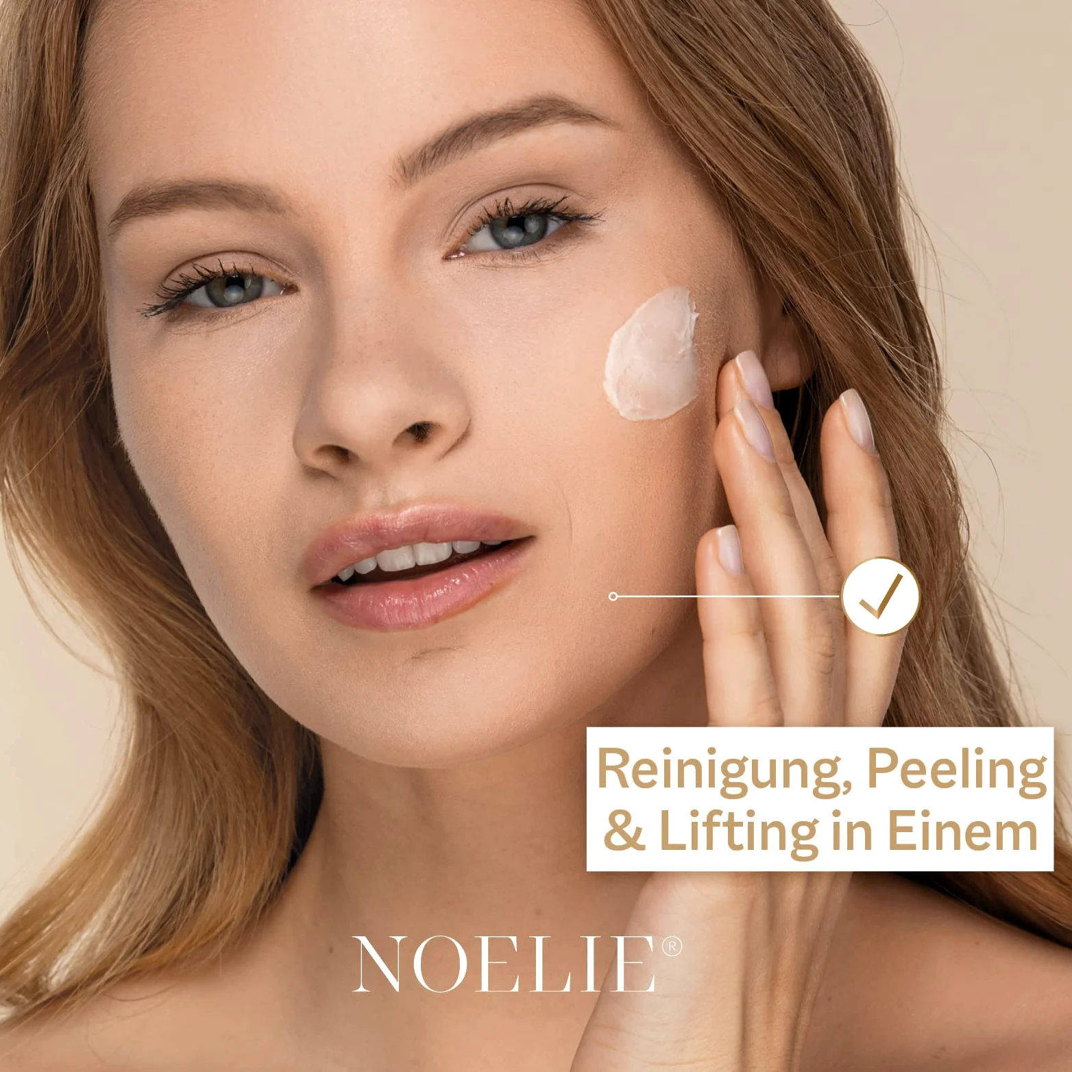 NOELIE Hydra Lift Stymulacja maseczka peelingująca 50 ml | bardzo skuteczny naturalny kosmetyk | luksusowa enzymatyczna maska peelingująca dla zmęczonej i zanieczyszczonej skóry | nadaje jędrną i jędrną skórę twarzy | Made in Germany