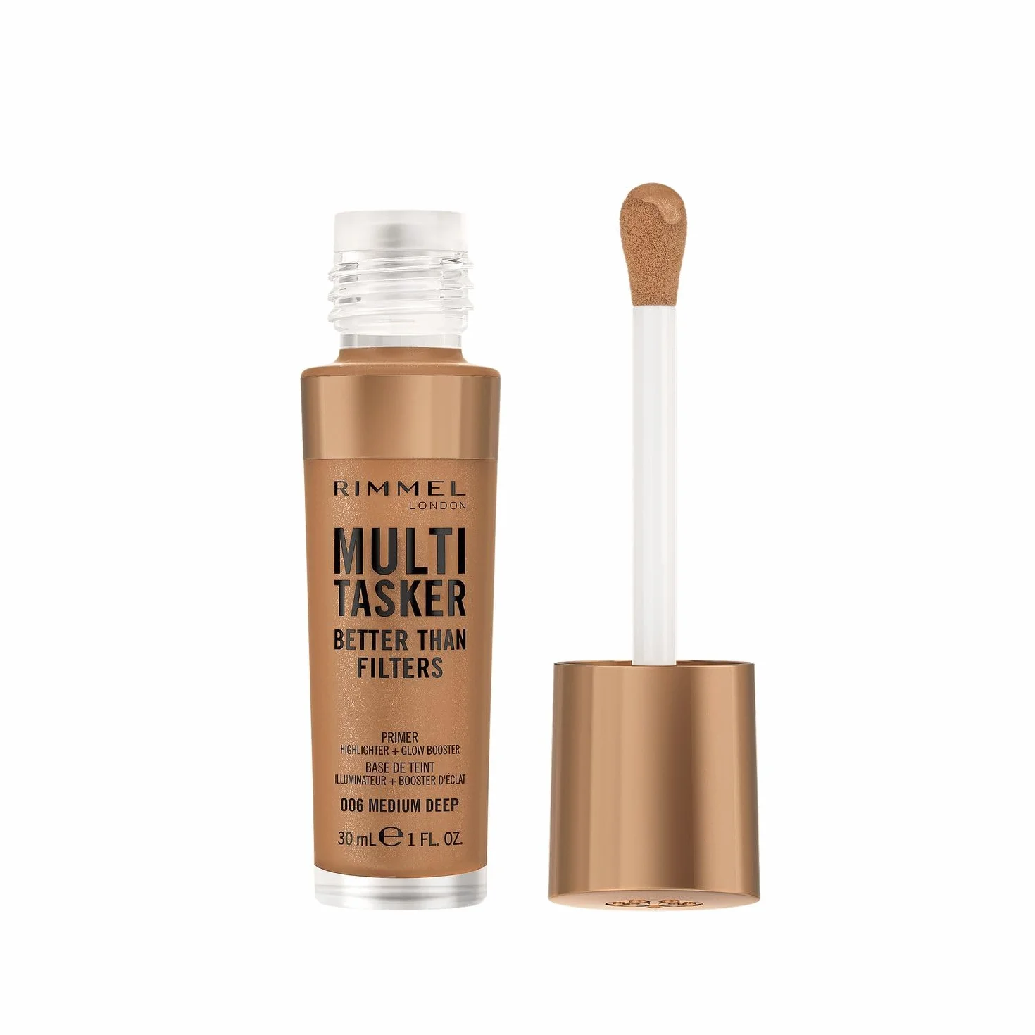 Rimmel Multi Tasker Better Than Filters primer, glowbooster, rozświetlacz 3 w 1, nr 006 Medium Deep, 30 ml