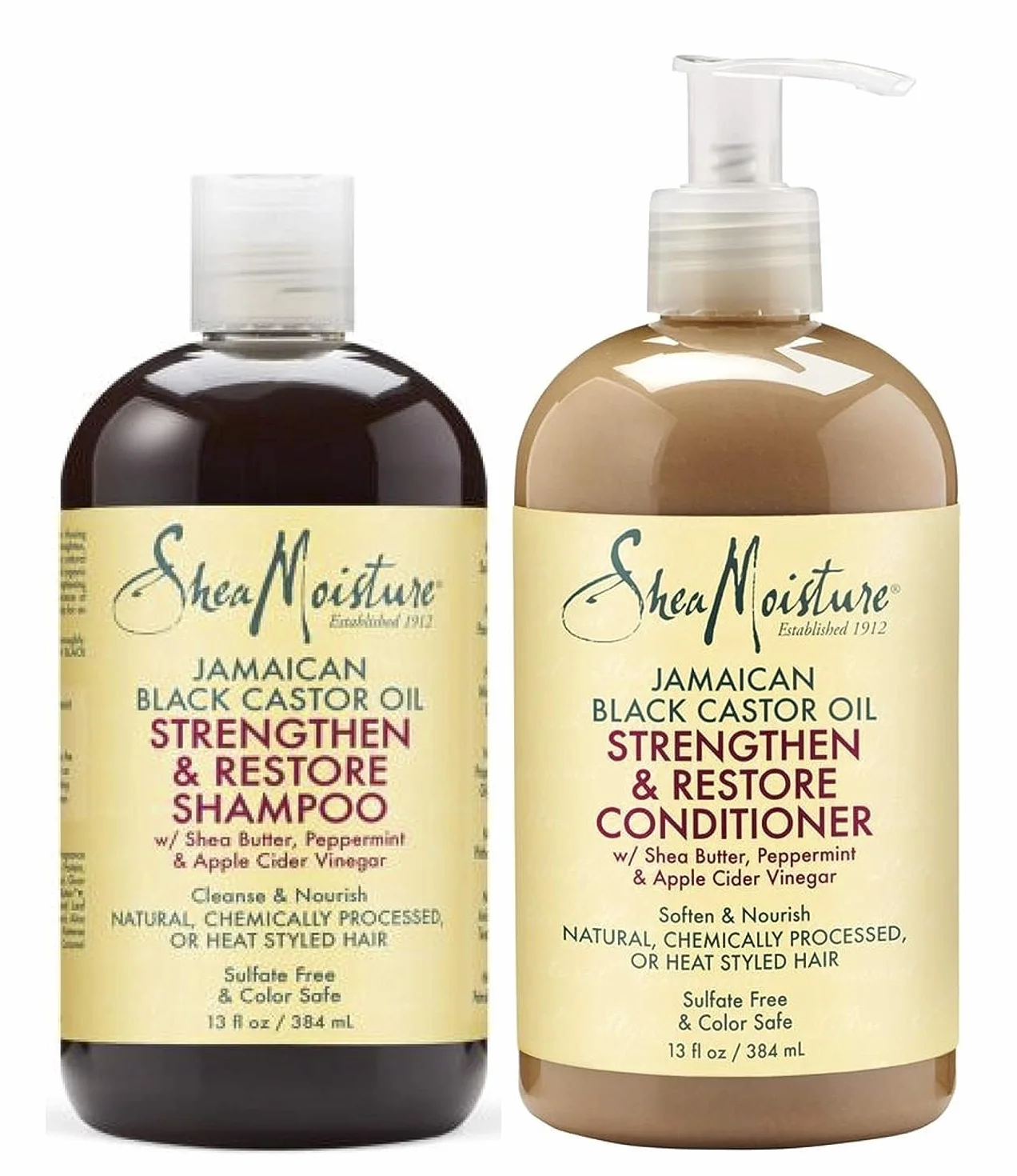 Shea Moisture - Jamajski czarny zestaw szamponu i odżywki z olejem rycynowym