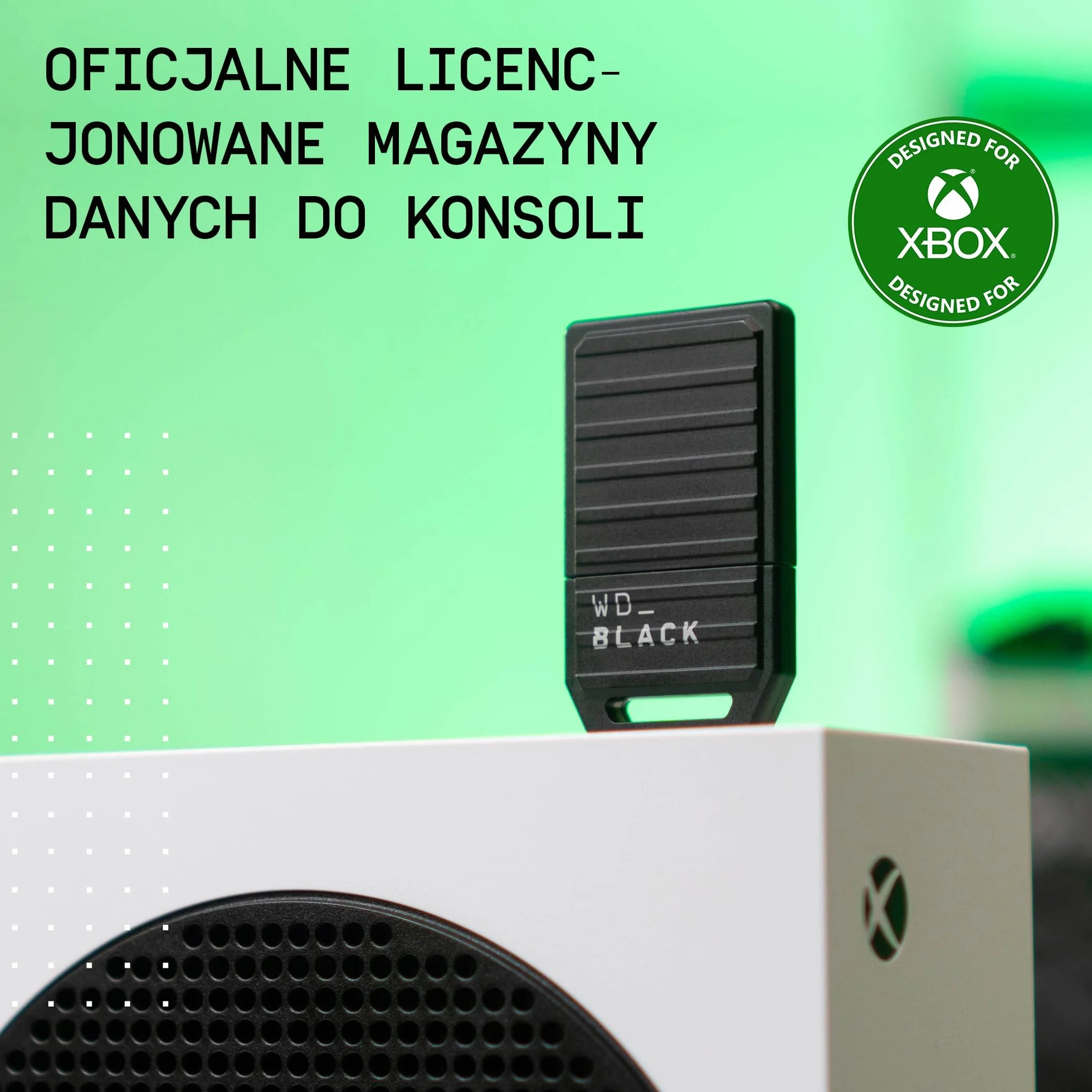 WD_BLACK C50 2TB Karta rozszerzeń dla konsoli Xbox, oficjalna licencja, Quick Resume, Xbox Velocity Architecture, z miesięczną subskrypcją Xbox Game Pass