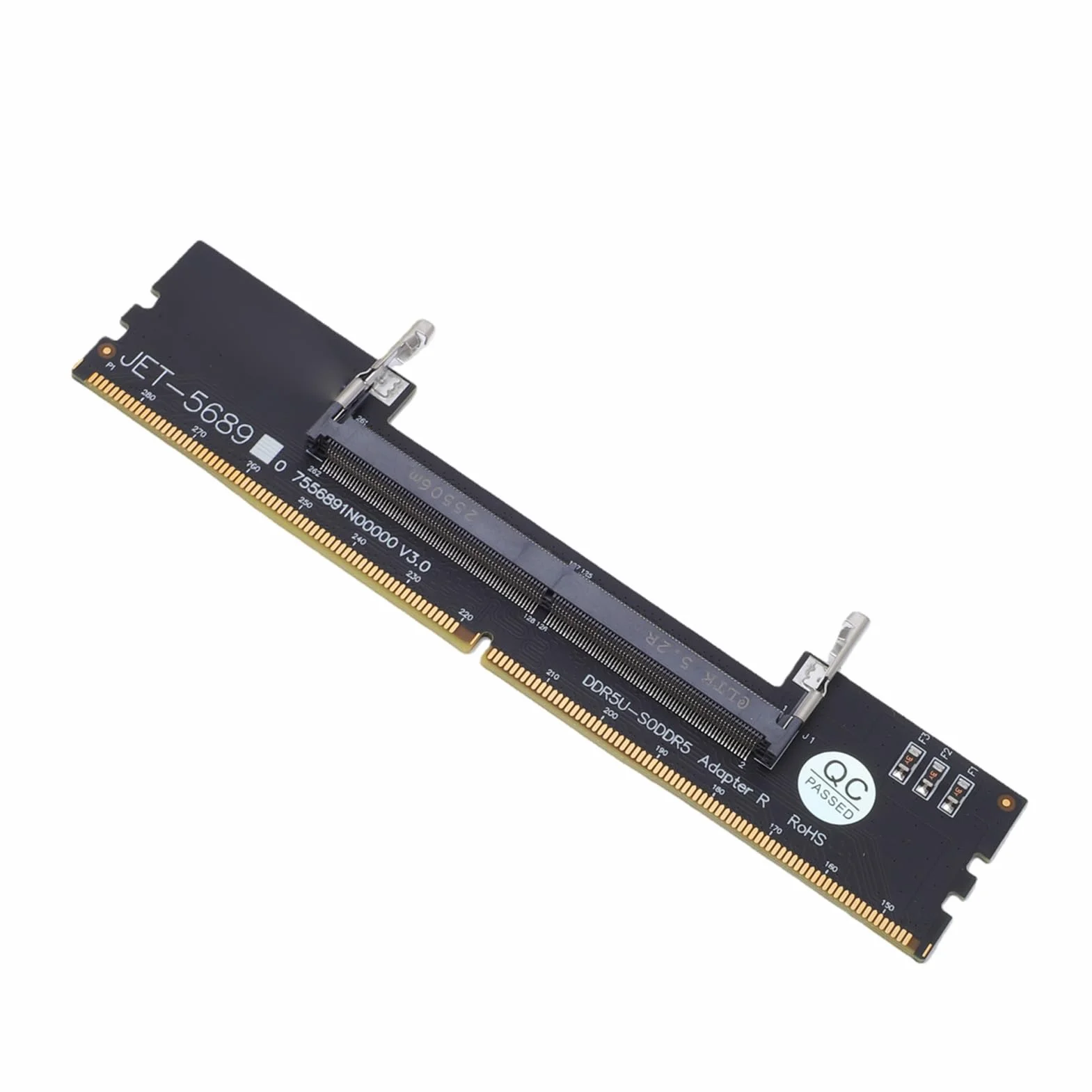 Eujgoov Karta Adaptera DDR5 U DIMM na SO DDR5 RVS, Konwerter Pamięci Laptopa na Komputer Stacjonarny do Naprawy i Konserwacji Komputera, z Bezpiecznym, Stabilnym środowiskiem Testowym
