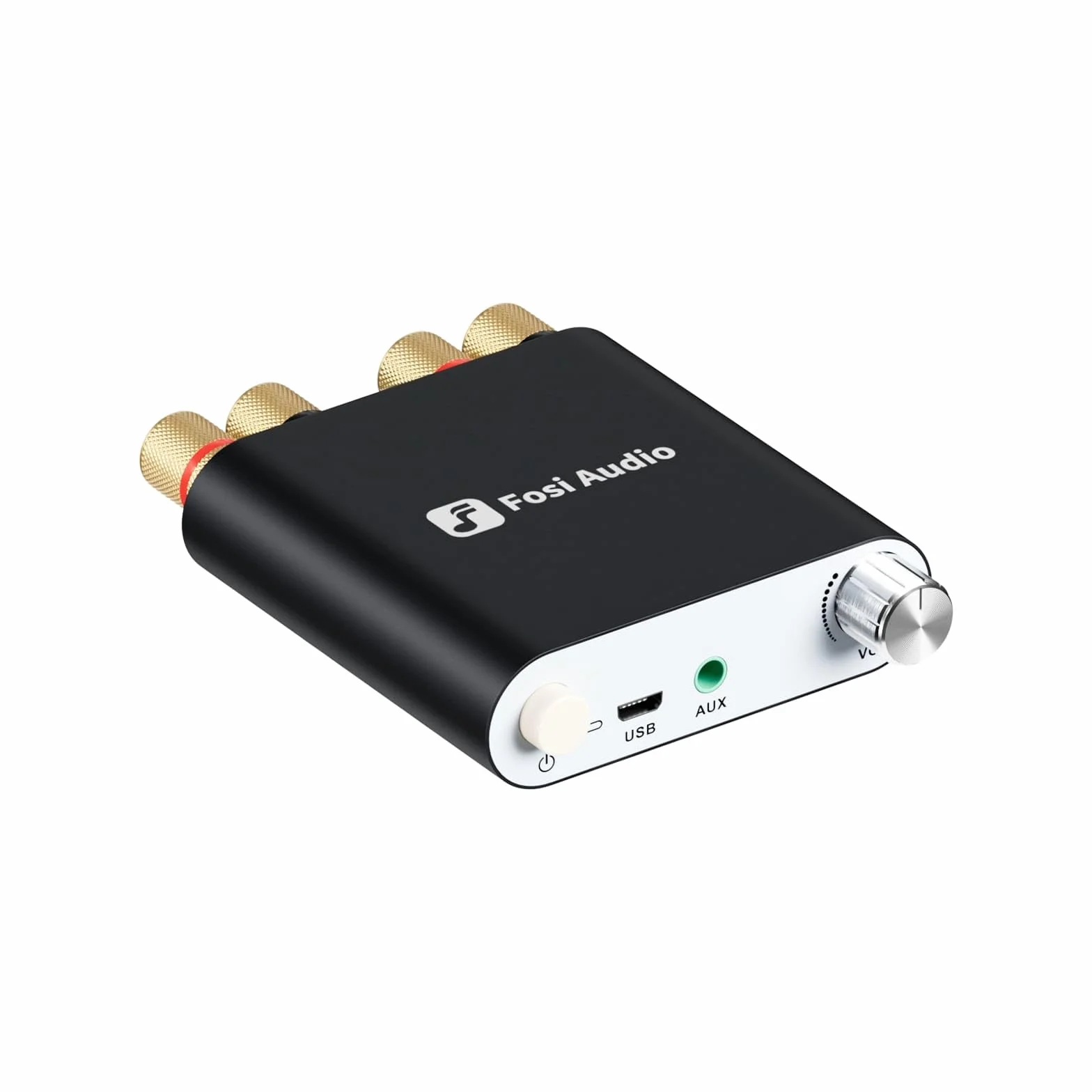 Fosi Audio ZK-1002D Mini Wzmacniacz Audio Bluetooth, Wzmacniacz Stereo HIFI 100 W x2 z Wejściem Bluetooth/AUX/USB, 2-Kanałowy Podwójny Wzmacniacz Mocy TPA3116D2