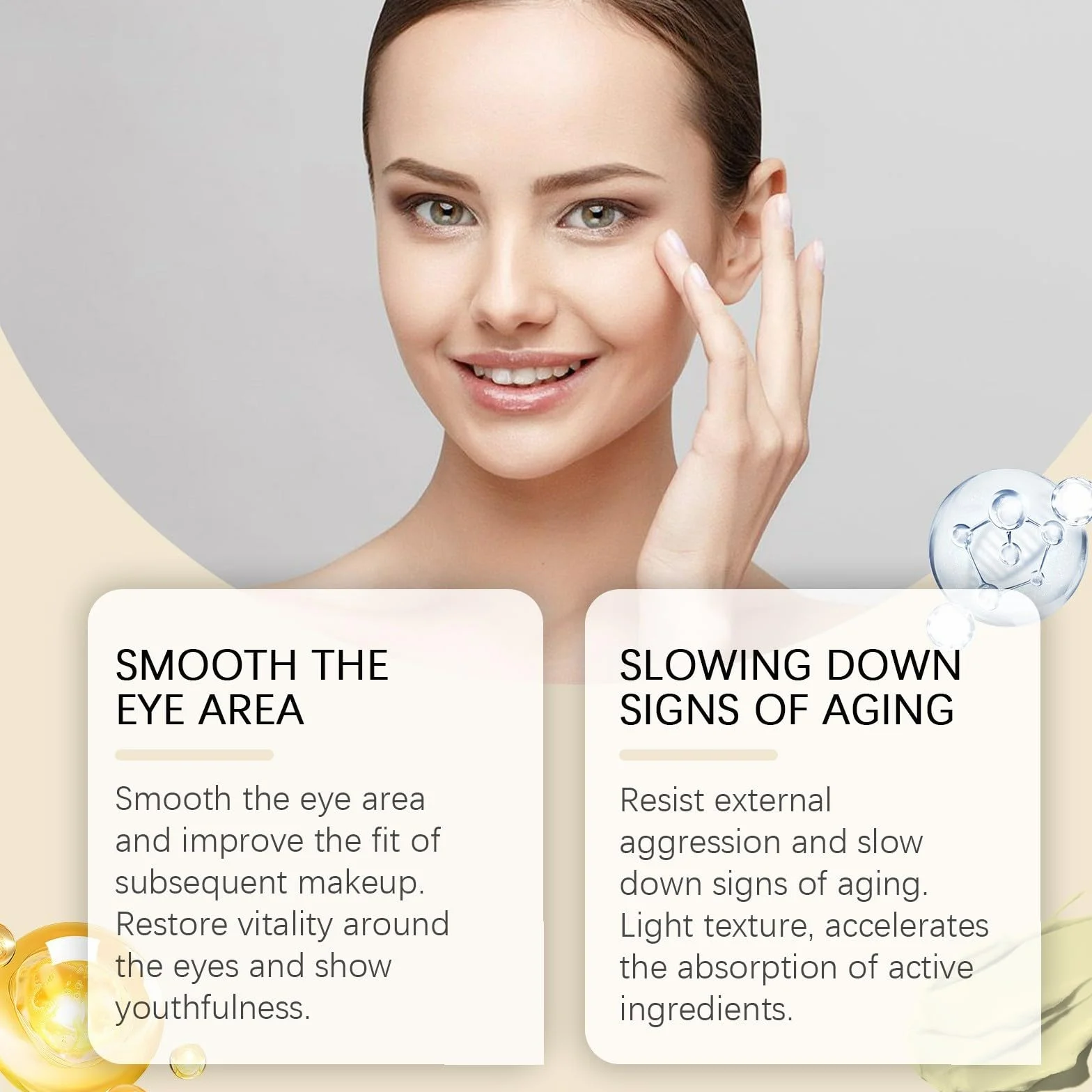 Retinol Serum, przeciwstarzeniowy krem pod oczy z 4% liposomem siatkówki i sfermentowaną fasolą, czarny żeń-szeń, przeciwstarzeniowy i redukujący hałas, przeciwzmarszczkowy i cienie pod oczami, 30 ml