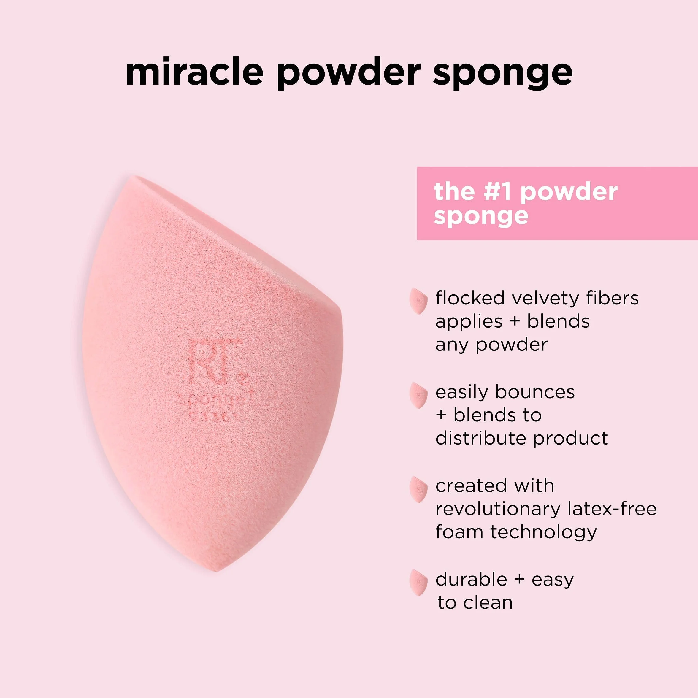 Real Techniques Miracle Complexion gąbka i proszek Miracle Duo Pack do podkładu i pudru