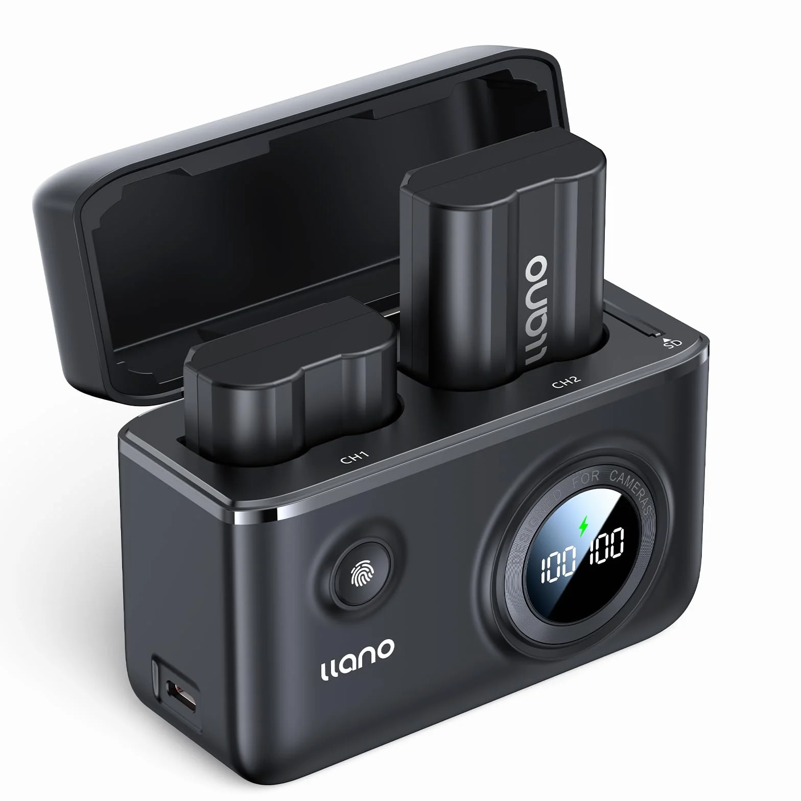 llano EN-EL15c EN-EL15a EN-EL15b, 18 W podwójna szybka ładowarka do Nikon kompatybilny z Zf/Z5/Z6/Z7/Z8/D7500/D780/D850/D500/D610, 2 baterie 2400 mAh inteligentny cyfrowy wyświetlacz