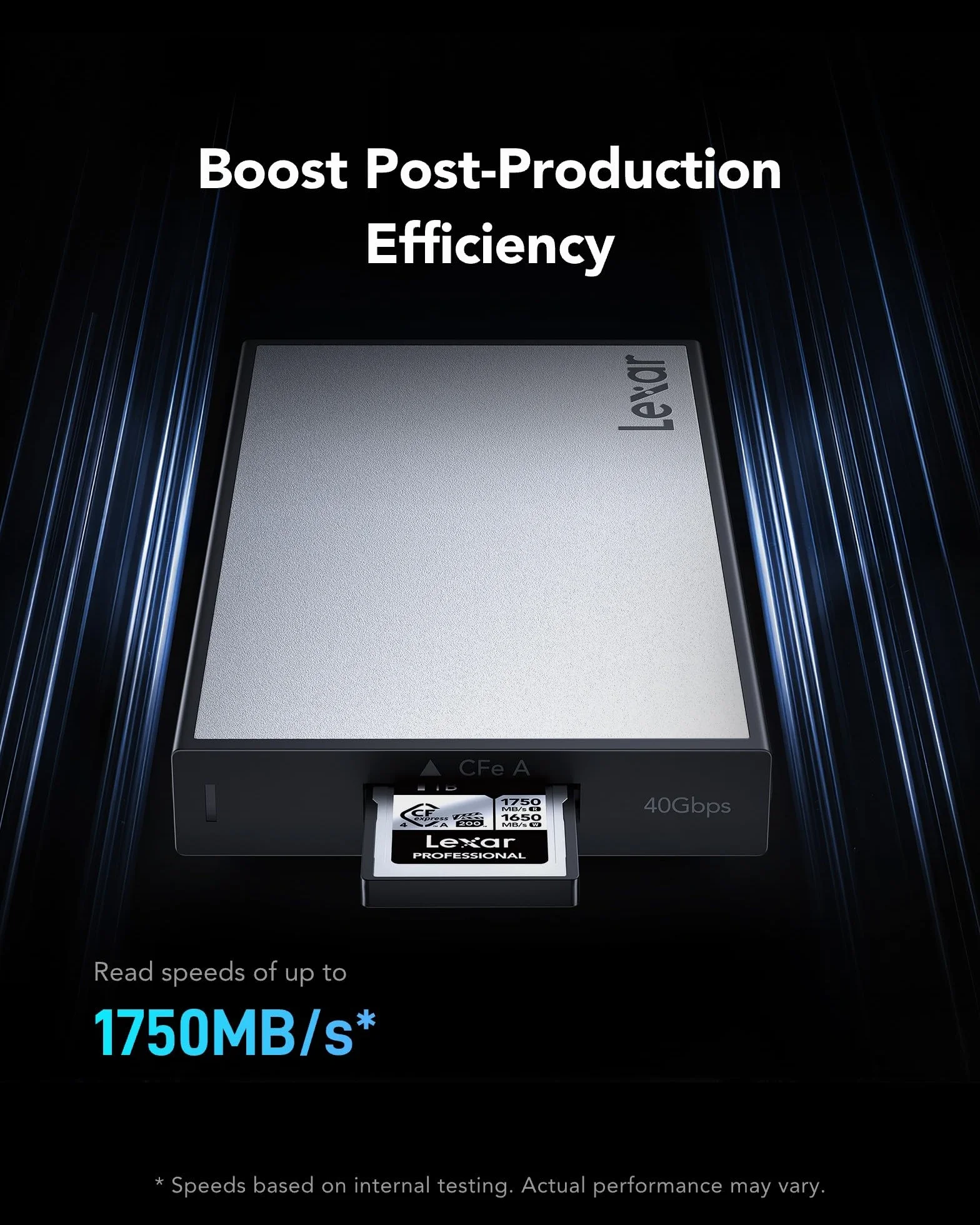 Lexar Professional CFexpress 4.0 karta typu A 512 GB, karta CFE do 1750 MB/s odczytu, VPG200, karta wideo 8K, karta pamięci kompatybilna z aparatami Sony Alpha i Sony FX