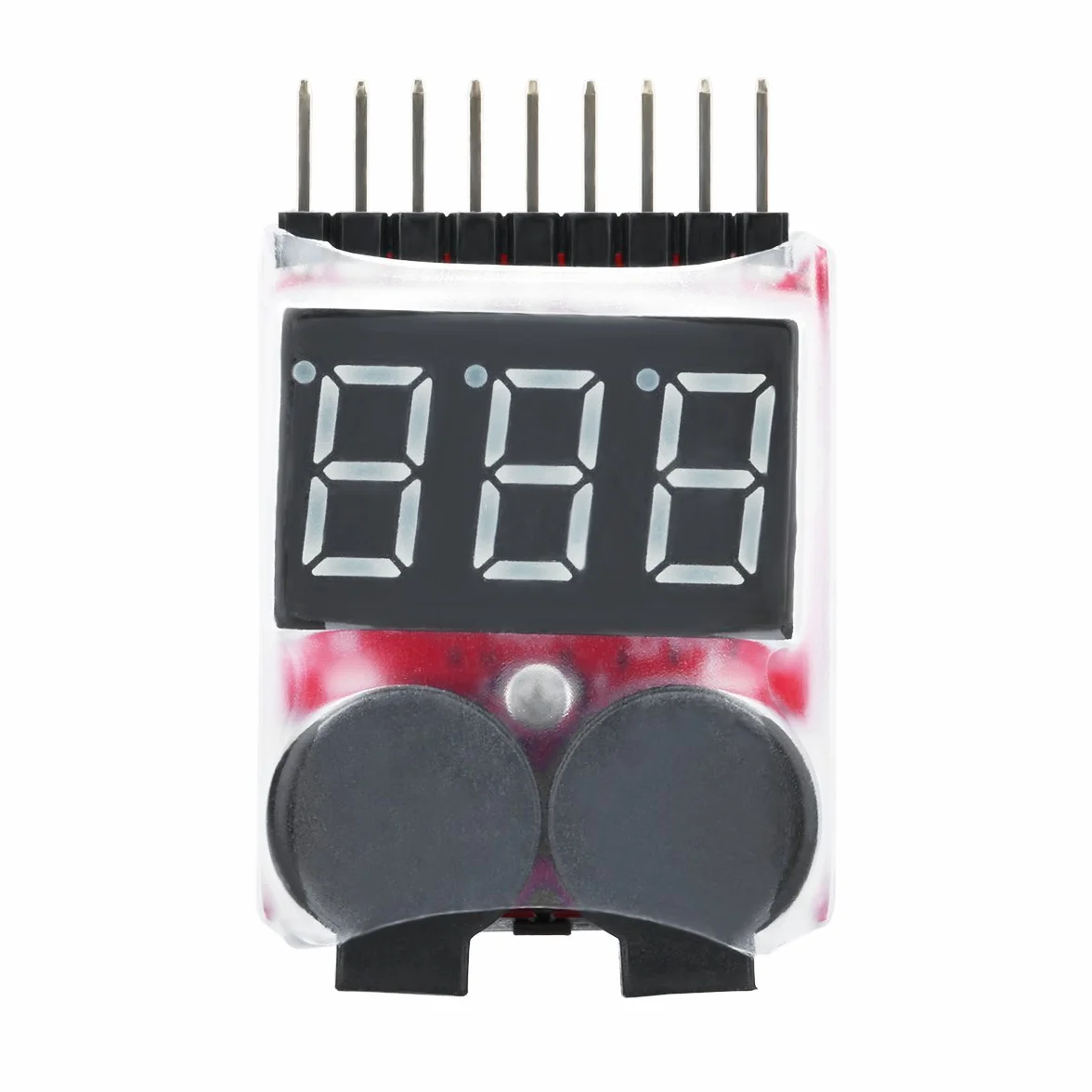 DollaTek 2 szt. RC Lipo Battery Monitor Tester alarmu Checker Niskie napi?cie Buzzer Alarm ze wska?nikiem LED dla akumulatora litowo-jonowego Lipo LiFe LiMn 1-8 S