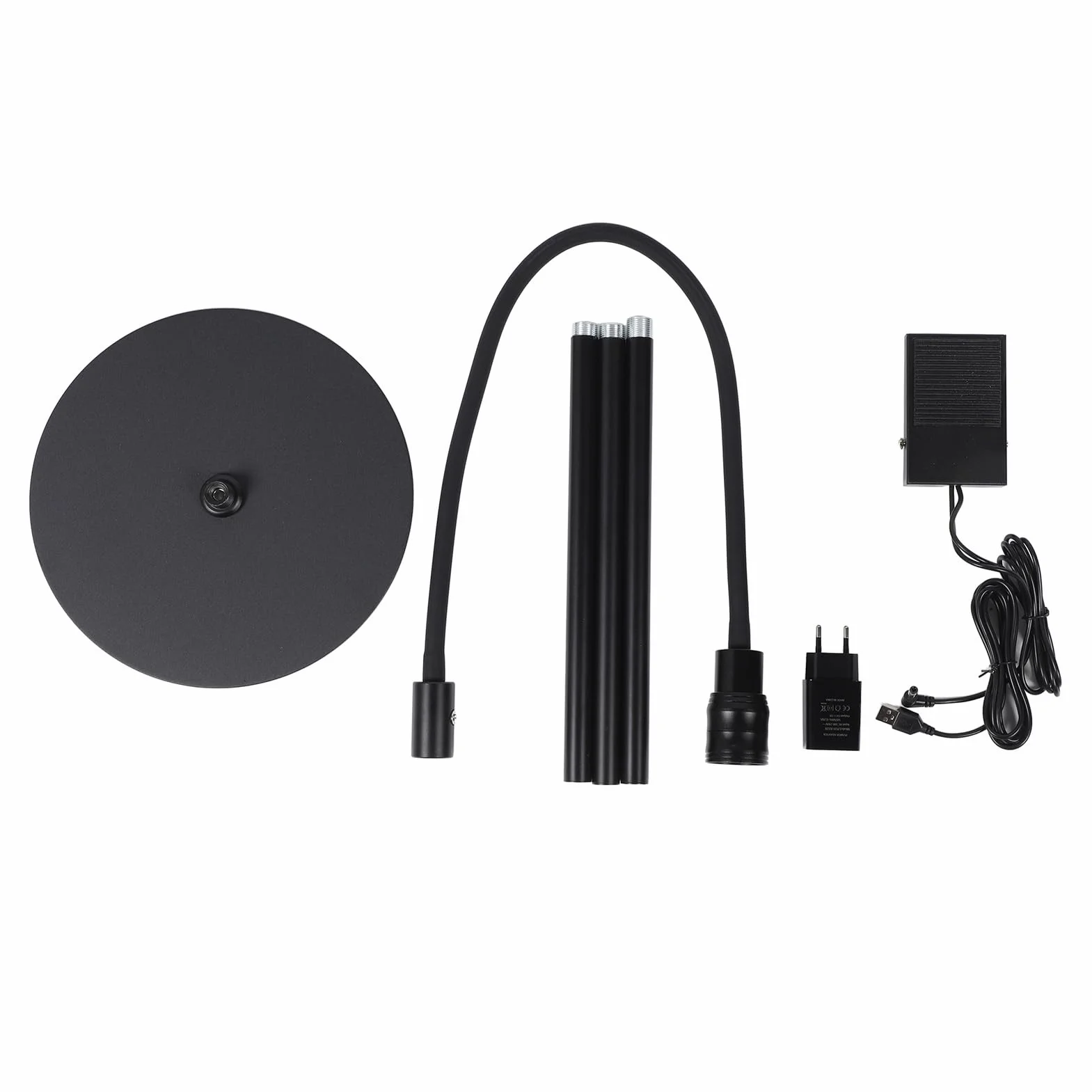 Lampa UV do przedłużania rzęs, światło UV do rzęs z obciążoną podstawą, 10 W, do salonu dla techników rzęs (wtyczka UE 100-240 V)