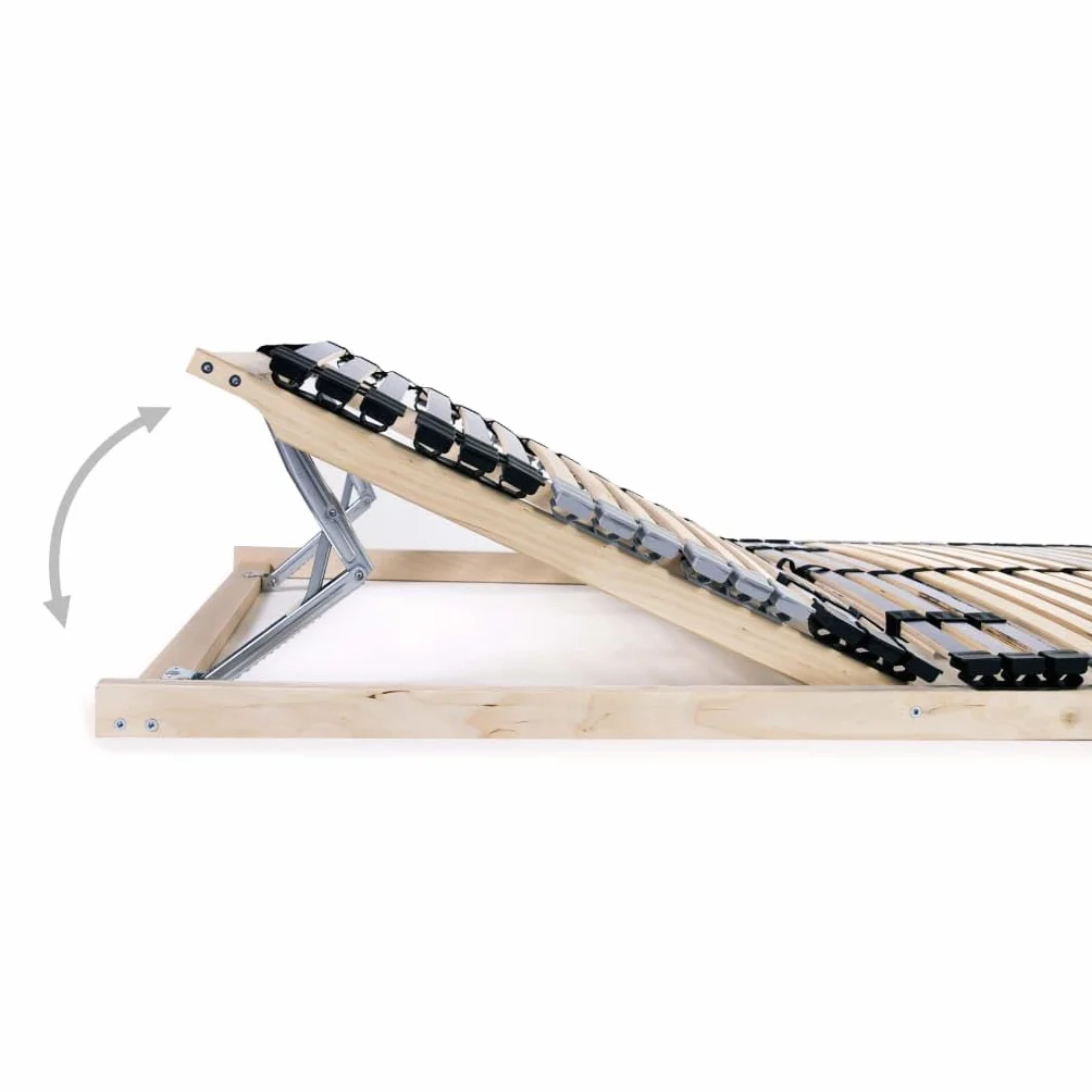 vidaXL Stelaż do łóżka z 42 listwami 7 stref 90 x 200 cm