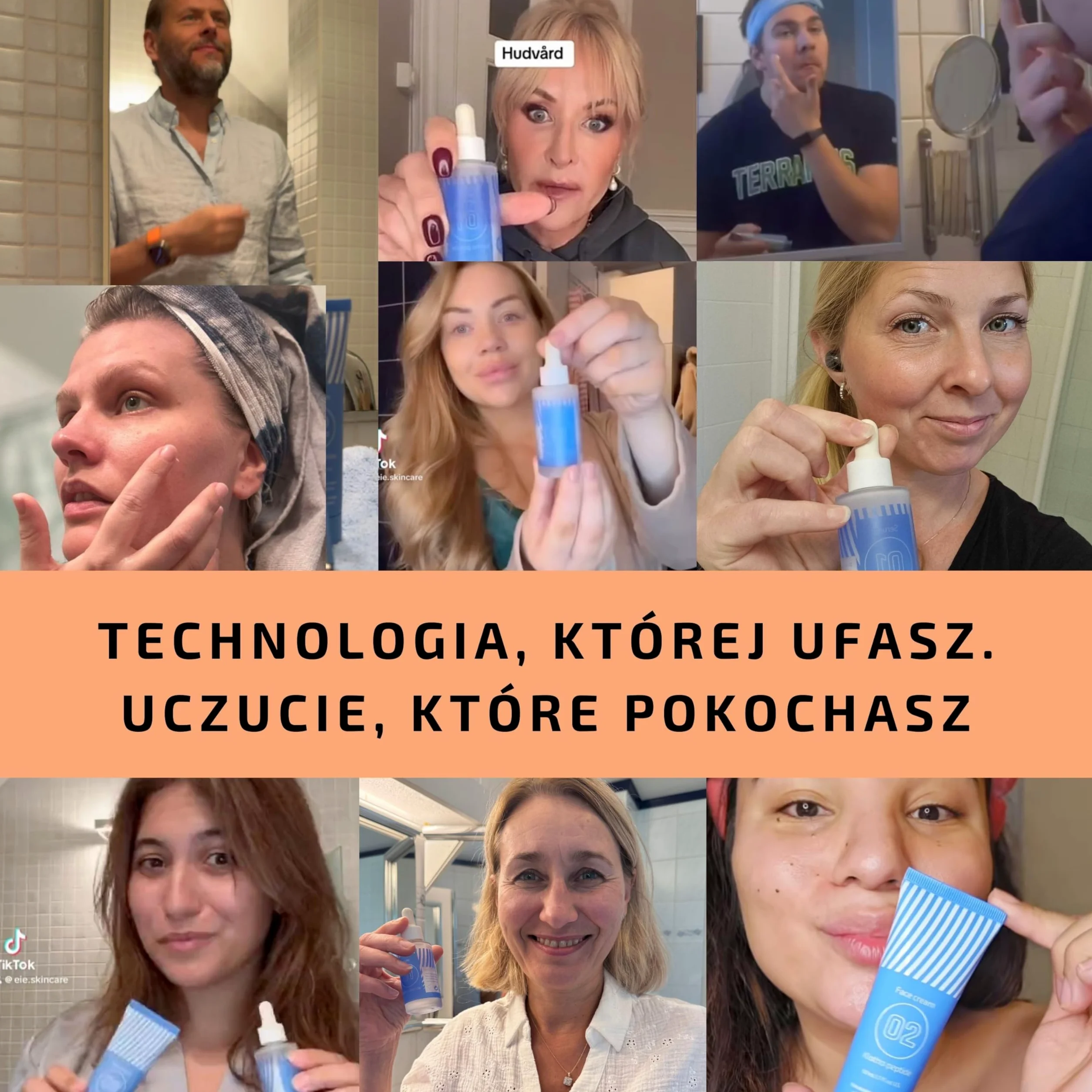 EiE 01 Serum do twarzy z peptydem Klotho – przeciwstarzeniowe i wygładzające z kwasem hialuronowym i retinolem – na zmarszczki i linie mimiczne – wegańskie, bezzapachowe, wyprodukowane w Szwecji 30 ml