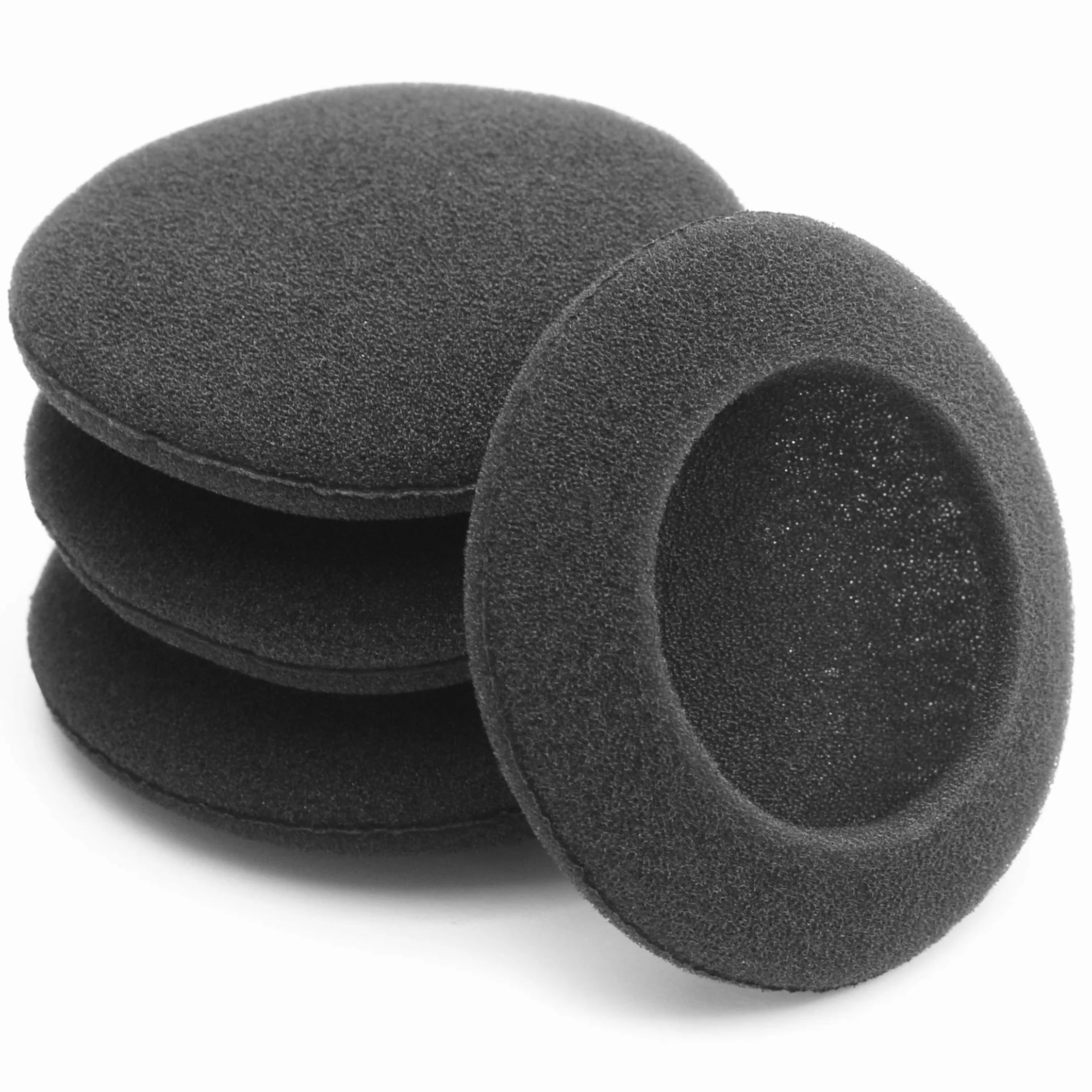 Okuli 4 x Zastąpienie Czarna Pianka Nauszniki Gąbka Kompatybilny z Słuchawki w 50mm
