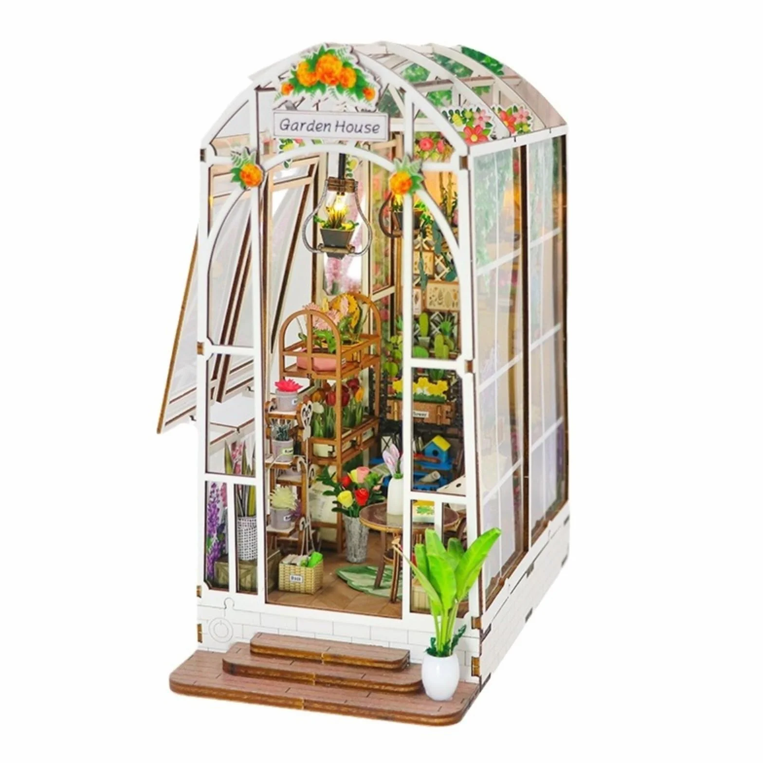 Zestaw do książek LED ozdobny uchwyt na podpórki 3D drewniane puzzle dla dorosłych książka książka dekoracyjna wkładka do domu ozdoby dla nastolatków dziewczyny