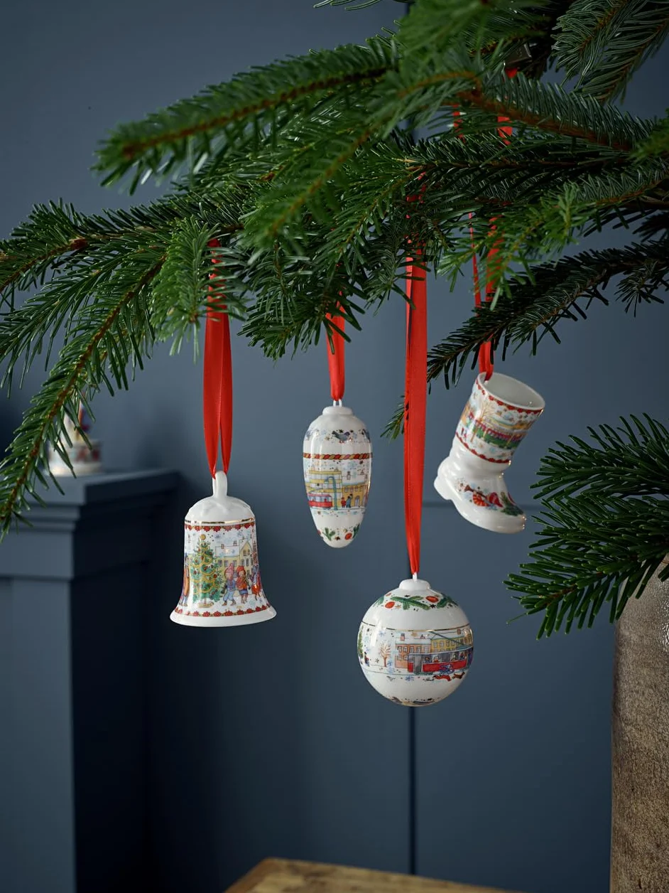 Hutschenreuther Dzwonek porcelanowy dzwonek bożonarodzeniowy 23 dzwonek porcelanowy