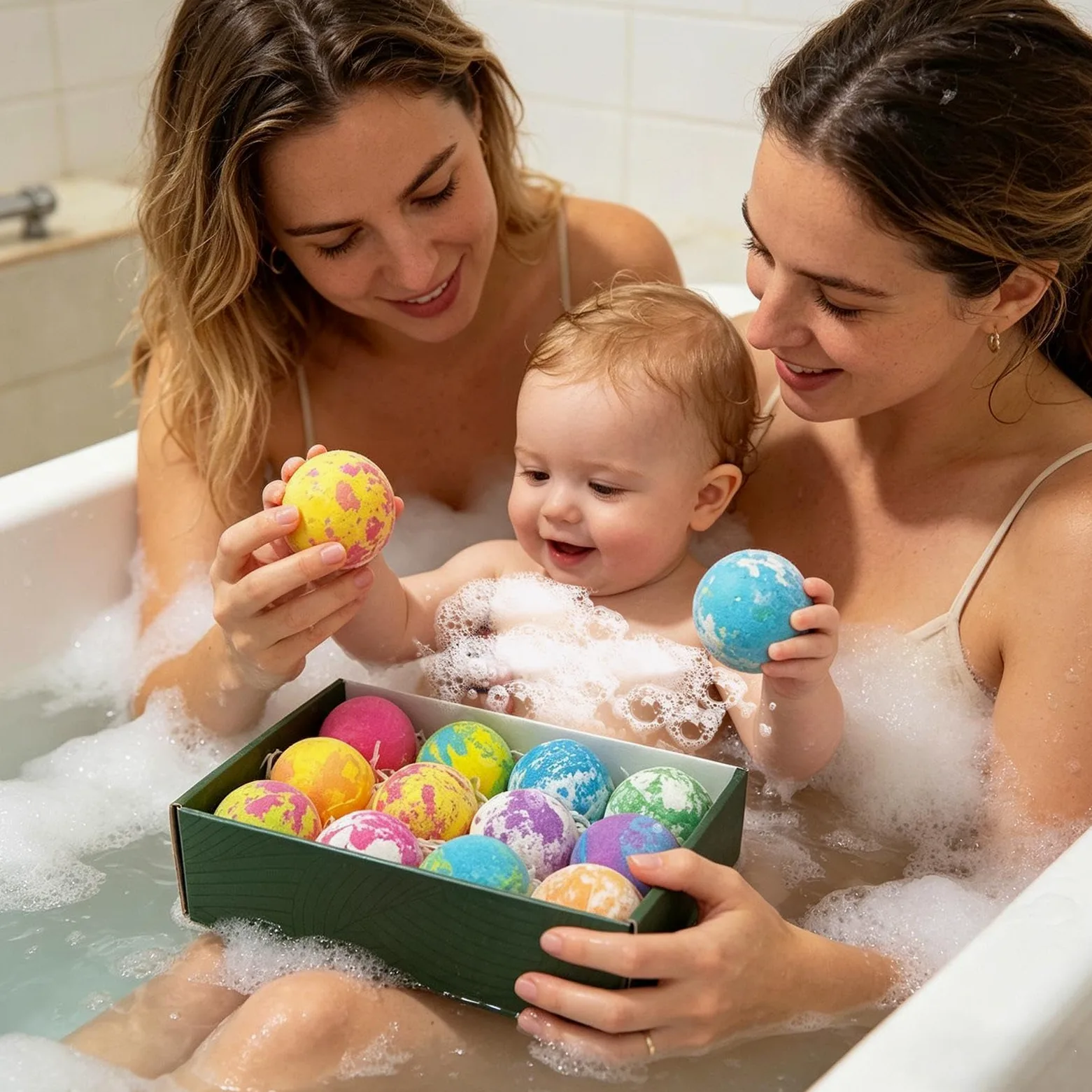 Kula Prysznicowa Zabawne Naturalne Akcesoria do Bąbelków Spa | Pachnące solne bomby do kąpieli dla Dzieci Dziewczynek Chłopców Podróż Mieszkanie Łazienka Wanna Przyjęcie