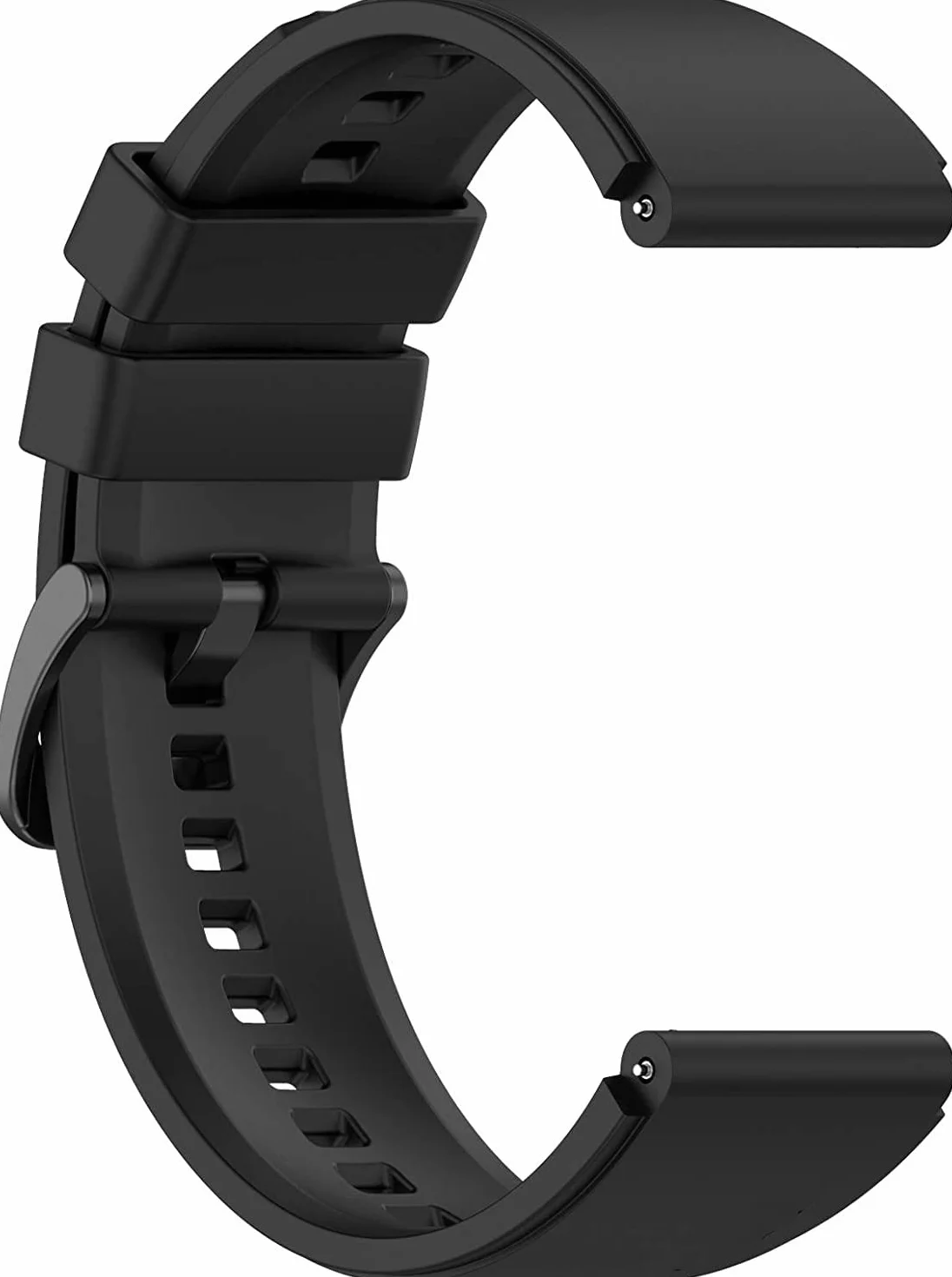 Pasek do Huawei Watch GT2 46 mm, silikonowy zapasowy pasek do zegarka Huawei Watch GT3/GT3 Pro/GT2 Pro, 22 mm, czarny, Klasyczny