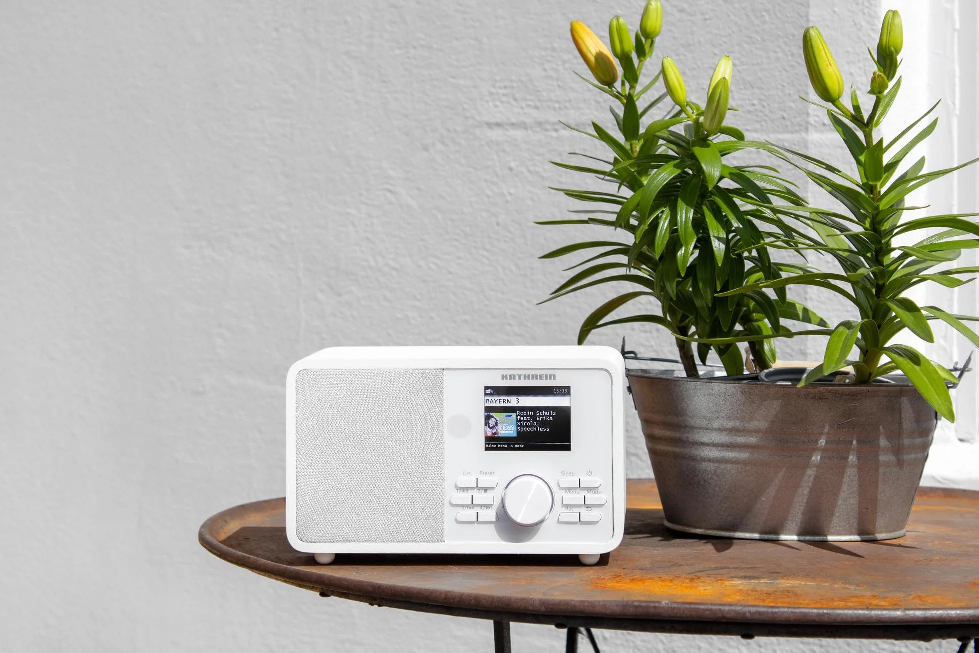 KATHREIN Dab+ Link M11 - Dab+/Internet Radio (Mono, 15 W, strumieniowe przesyłanie audio Bluetooth i funkcja nadawania, usługi przesyłania strumieniowego, takie jak Deezer, Tidal itp., nagrywanie