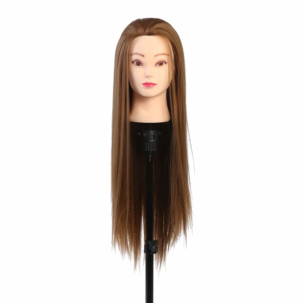 Szalona główka treningowa, niezawodna, bezpieczna, nieplącząca się głowa manekina do makijażu, łatwa do czesania 60 cm, dla nauczycieli piękności, którzy zaplatają studentów kosmetyczki