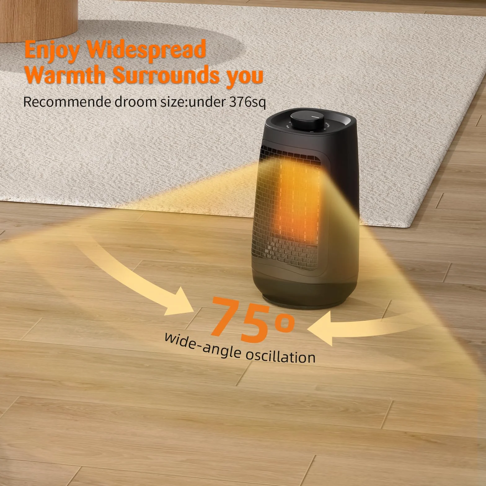 GARDTECH Termowentylator, energooszczędny, typ E