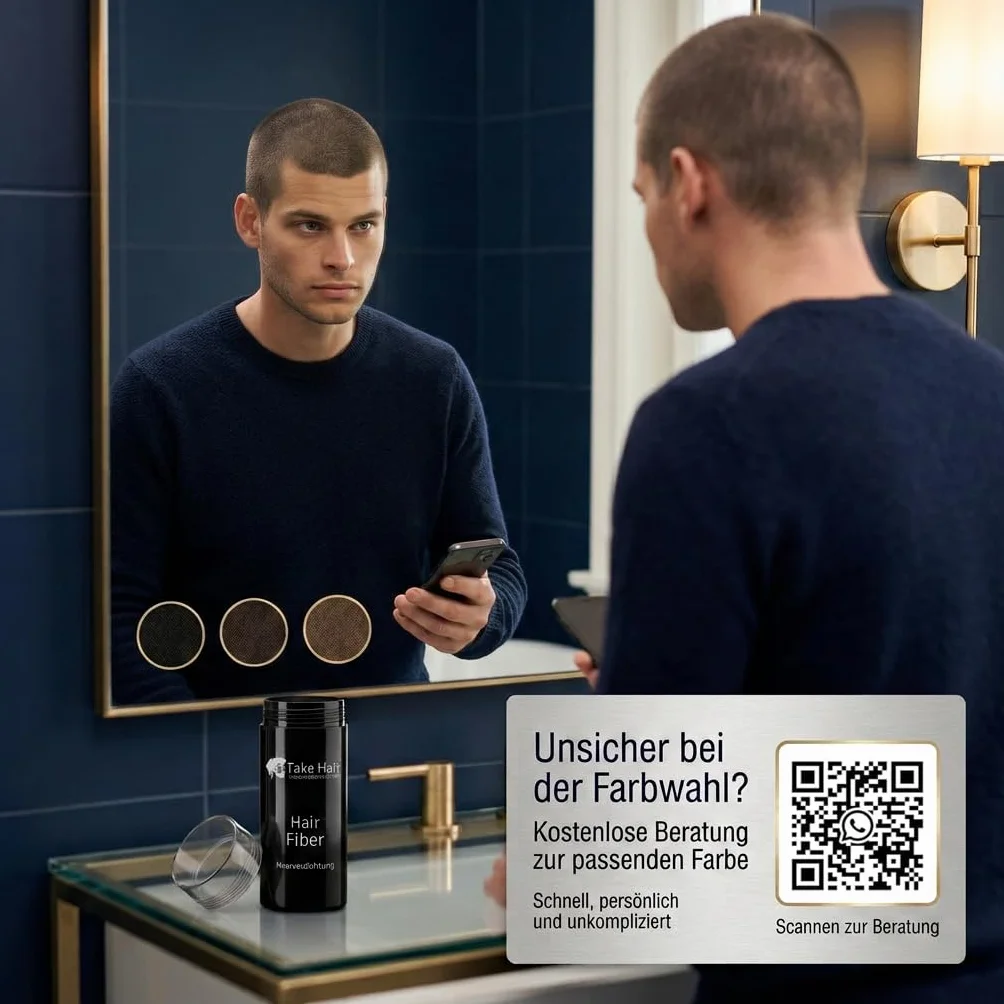 Take Hair worek uzupełniający do posypywania włosów, 50 g, utrzymuje się w deszczu i wietrze, dla mężczyzn i kobiet, do zagęszczania włosów, proszek do włosów, proszek do włosów, wypadanie włosów