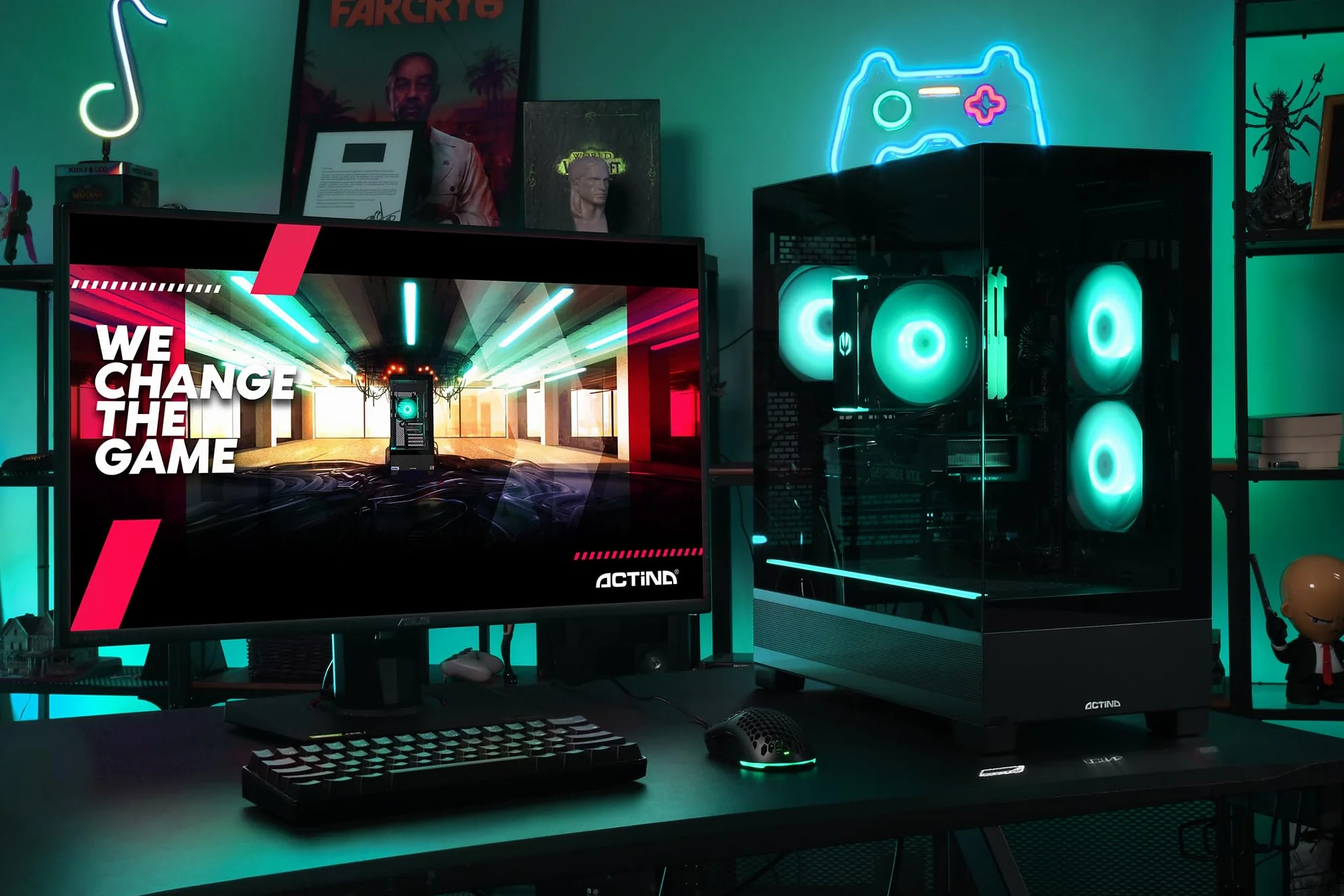 ACTINA VIEW 12400F/32GB/1TB/RTX4060TI/600W