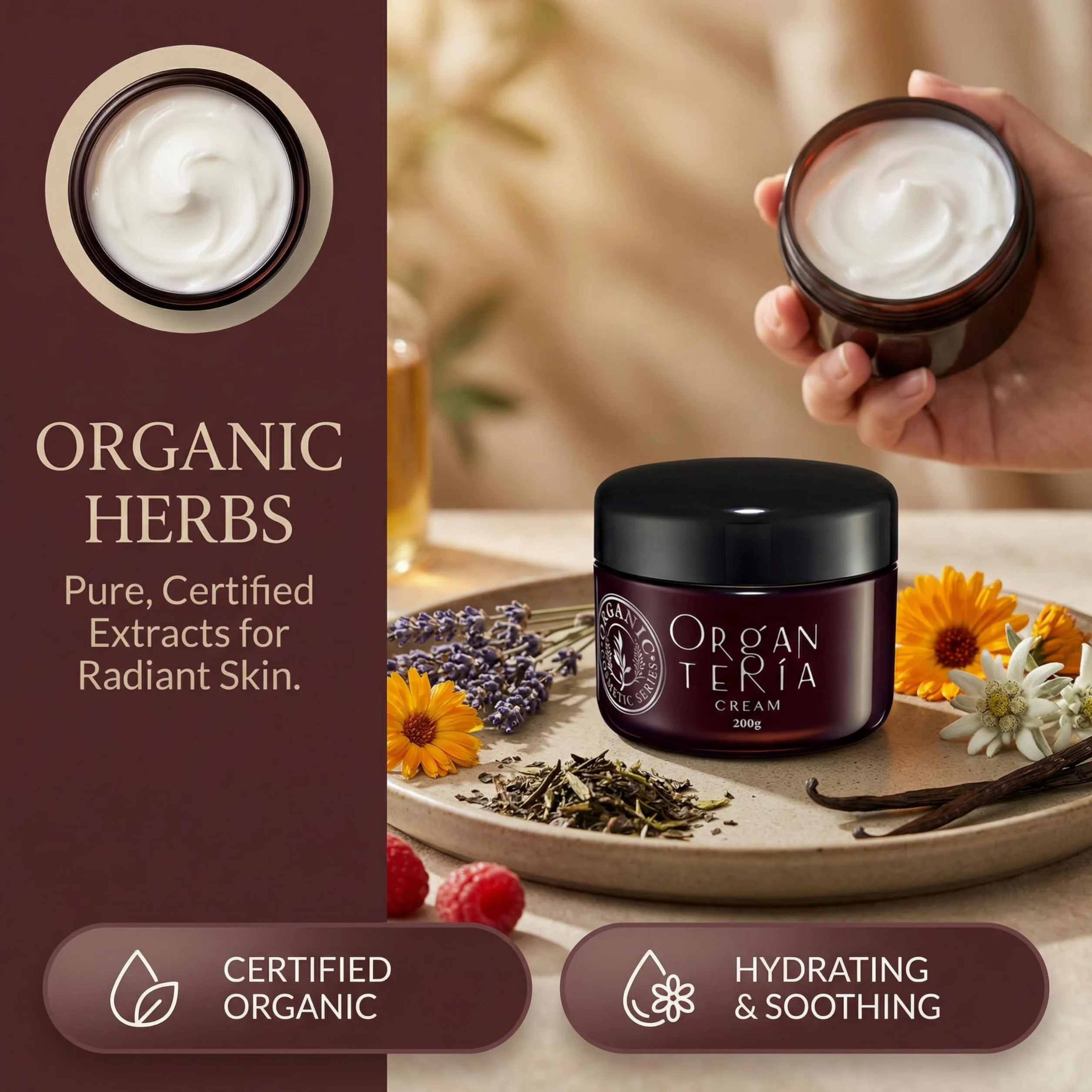Elitzia Bio krem nawilżający do twarzy, bogaty w składniki odżywcze z olejkiem jojoba, masłem shea i witaminą E, przeciwzmarszczkowy, głębokie nawilżenie, do wszystkich rodzajów skóry, krem na dzień i