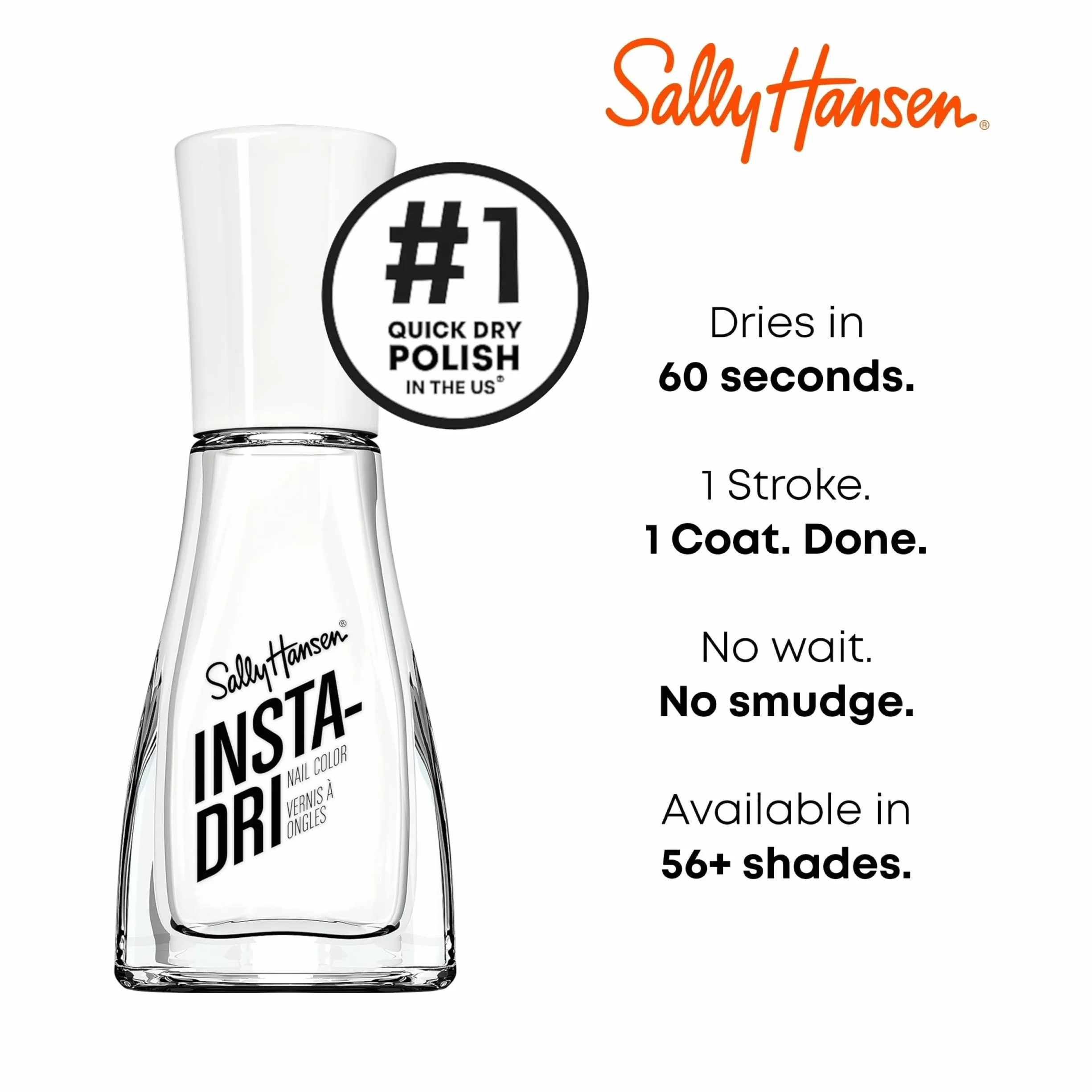 Sally Hansen Insta Dri szybkoschnący lakier do paznokci nr 113 - White On Time