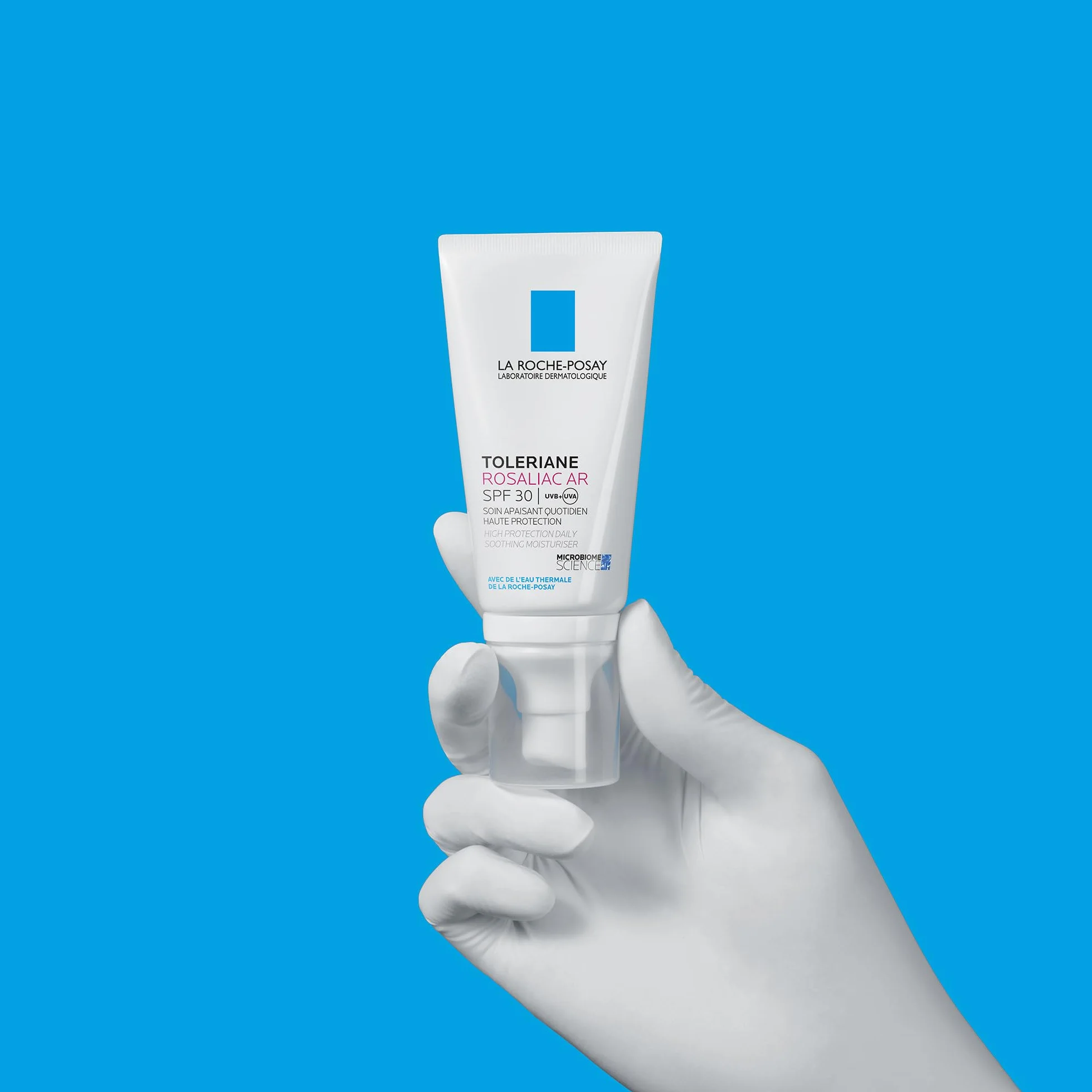La Roche-Posay, Toleriane Rosaliac AR nawilżający SPF30 przeciw zaczerwienieniom, łagodzi i chroni, frakcja probiotyczna, bezzapachowa, wrażliwa skóra z tendencją do trądziku różowatego, 50 ml, Kolor