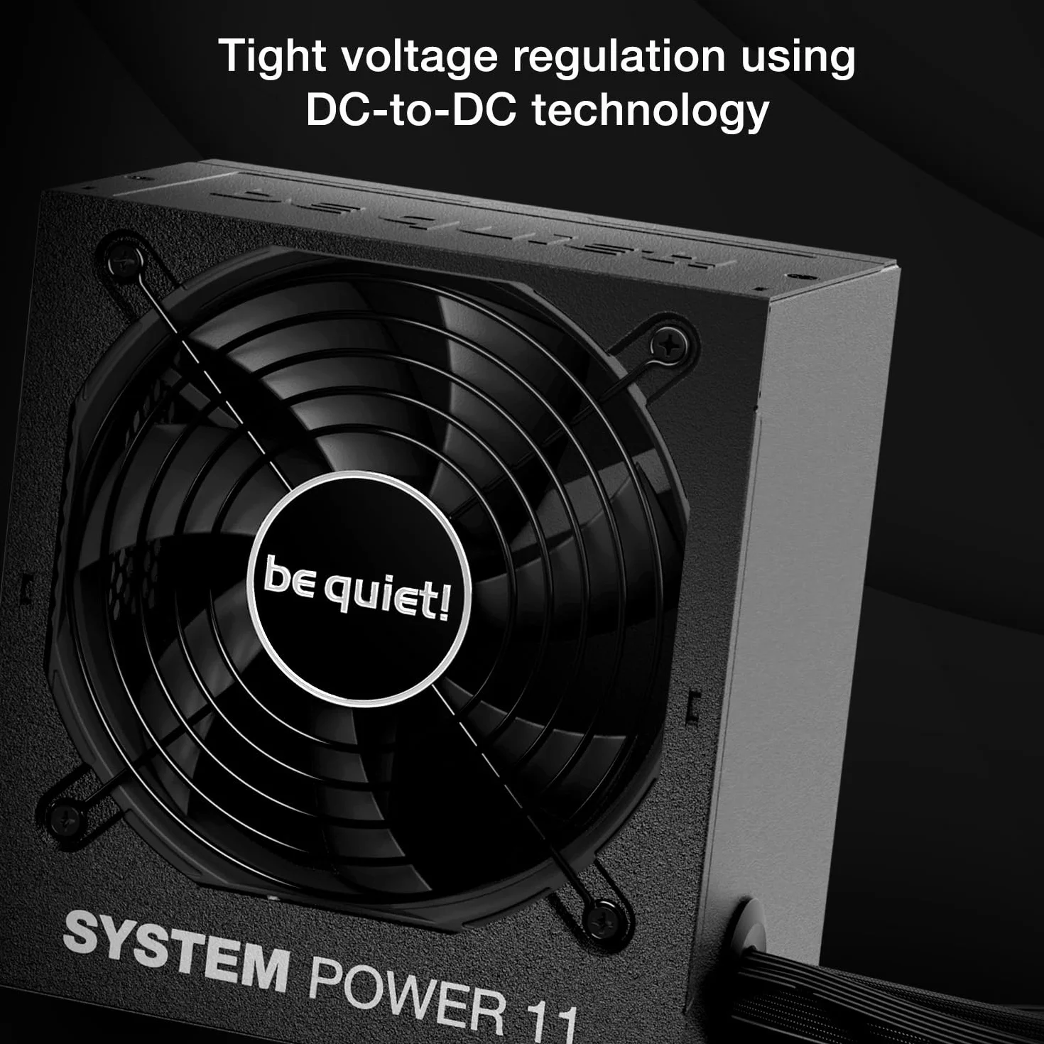 be quiet! System Power 11 450 W Zasilacz, zasilacz ATX 3.1, pełna obsługa kart graficznych PCIe 5.1, wentylator be quiet! 120 mm, mocna linia 12 V, przetwornica DC/DC, efektywność 80 Plus® Bronze