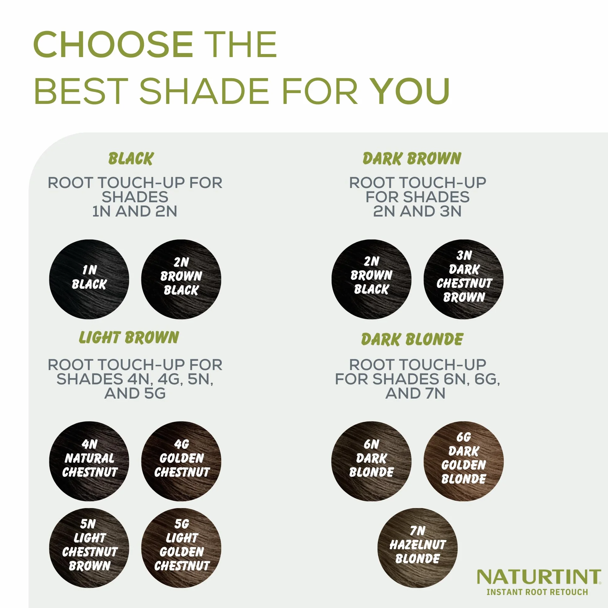 Naturtint Instant Root Retouch | tymczasowy środek do korekcji włosów siwych do korzeni i brwi | praktyczny i wygodny dzięki pędzelkowi | 98,5% naturalnych składników | ciemnobrązowy | 10 ml