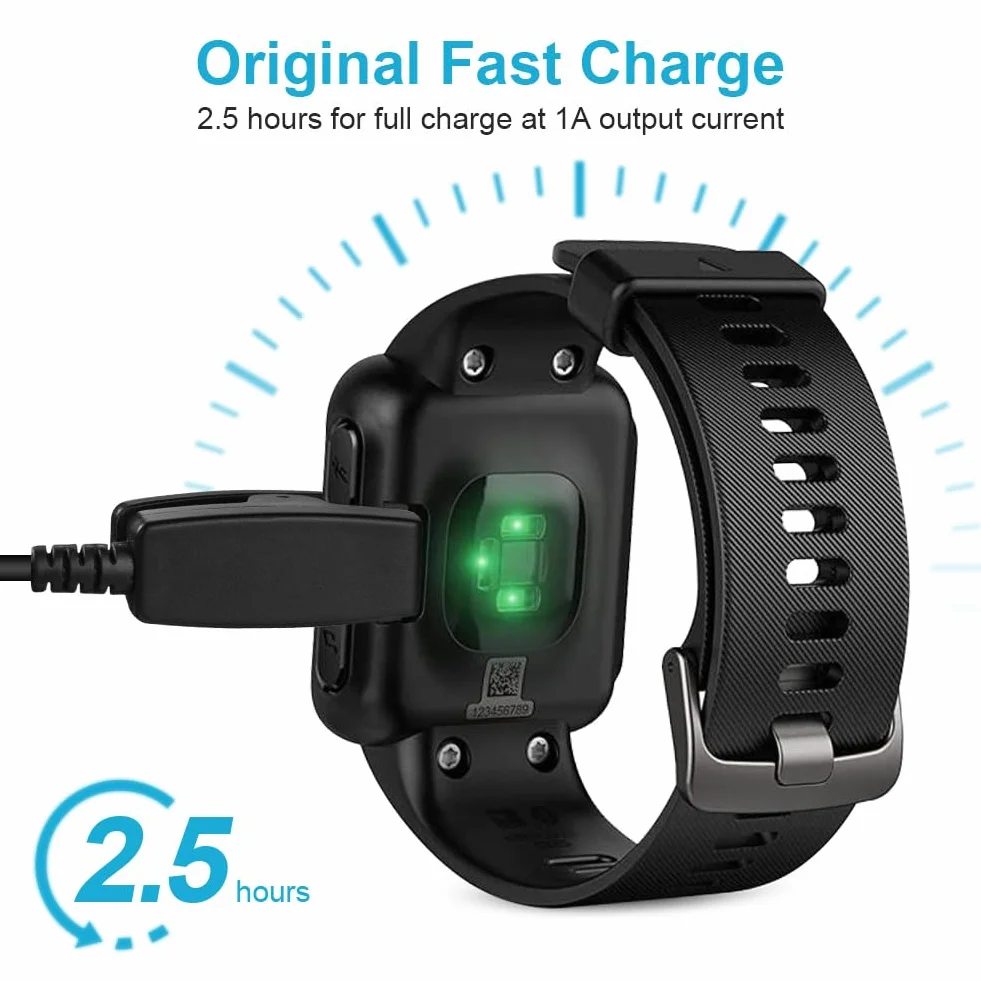 AXFEE Ładowarka Kompatybilna z Garmin - Kabel USB do Ładowania, Przenośna Stacja Ładująca dla Vivomove Trend, Lily, Forerunner 735XT/235/230/630/35/30