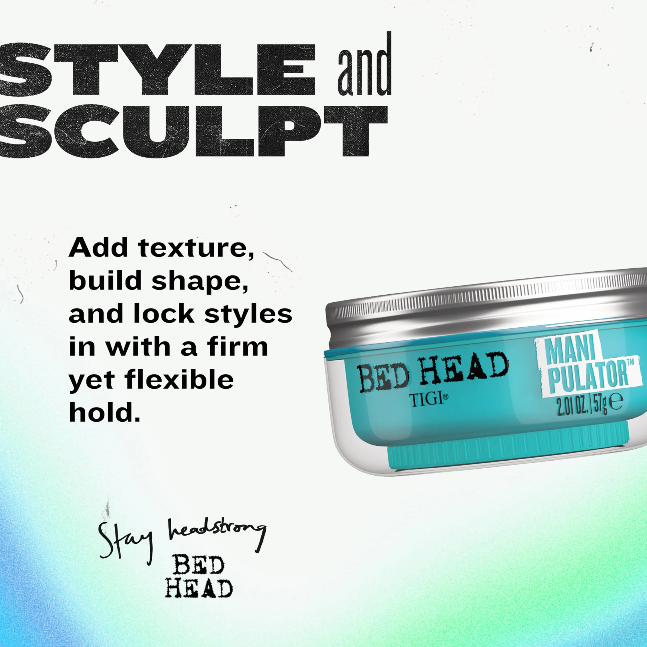 Tigi Bed Head Manipulator, Pasta do Włosów Nadająca Teksturę, o Mocnym Utrwaleniu, 57 g