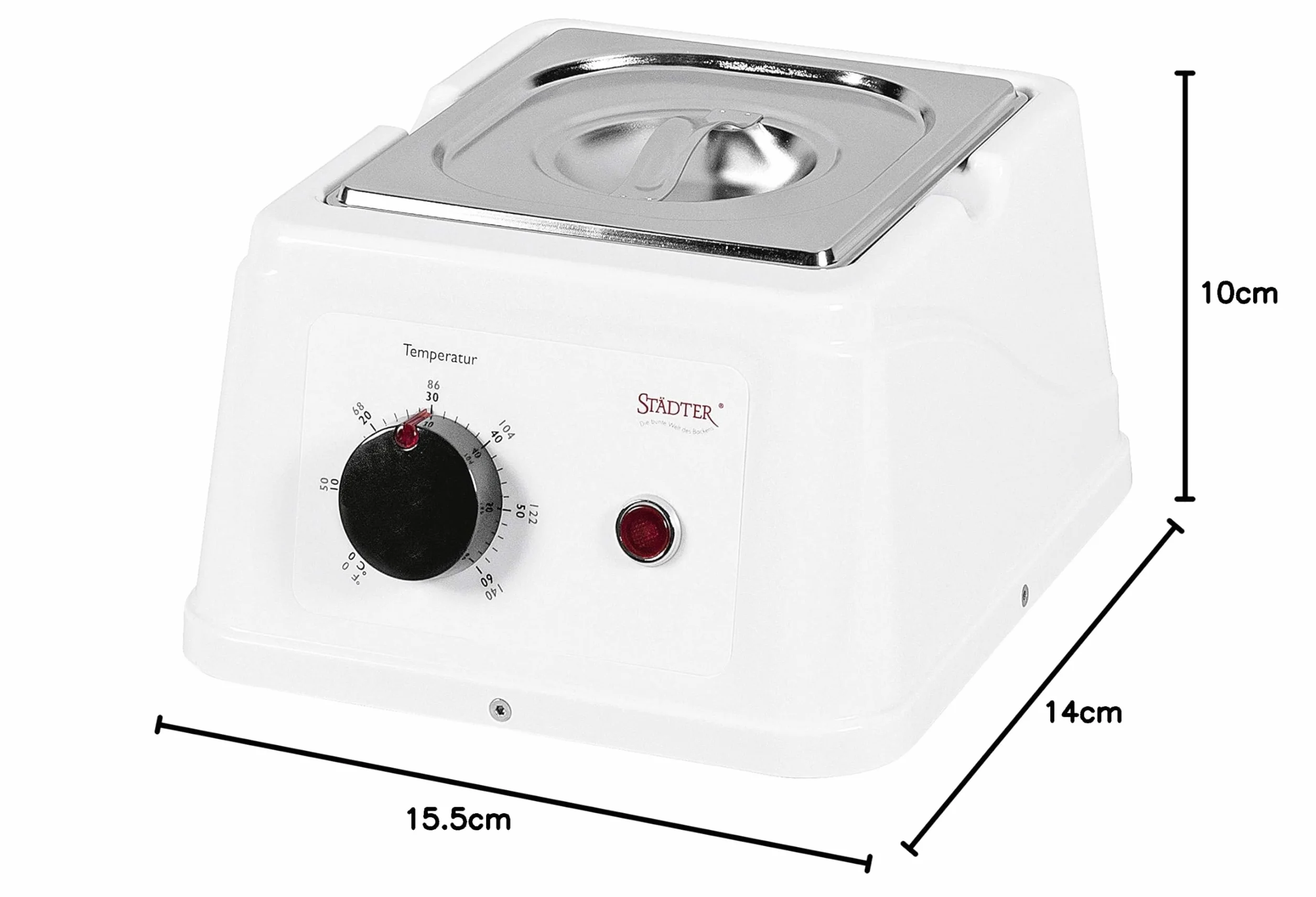 Städter temperator do czekolady miska z kąpielą wodną ze stali nierdzewnej