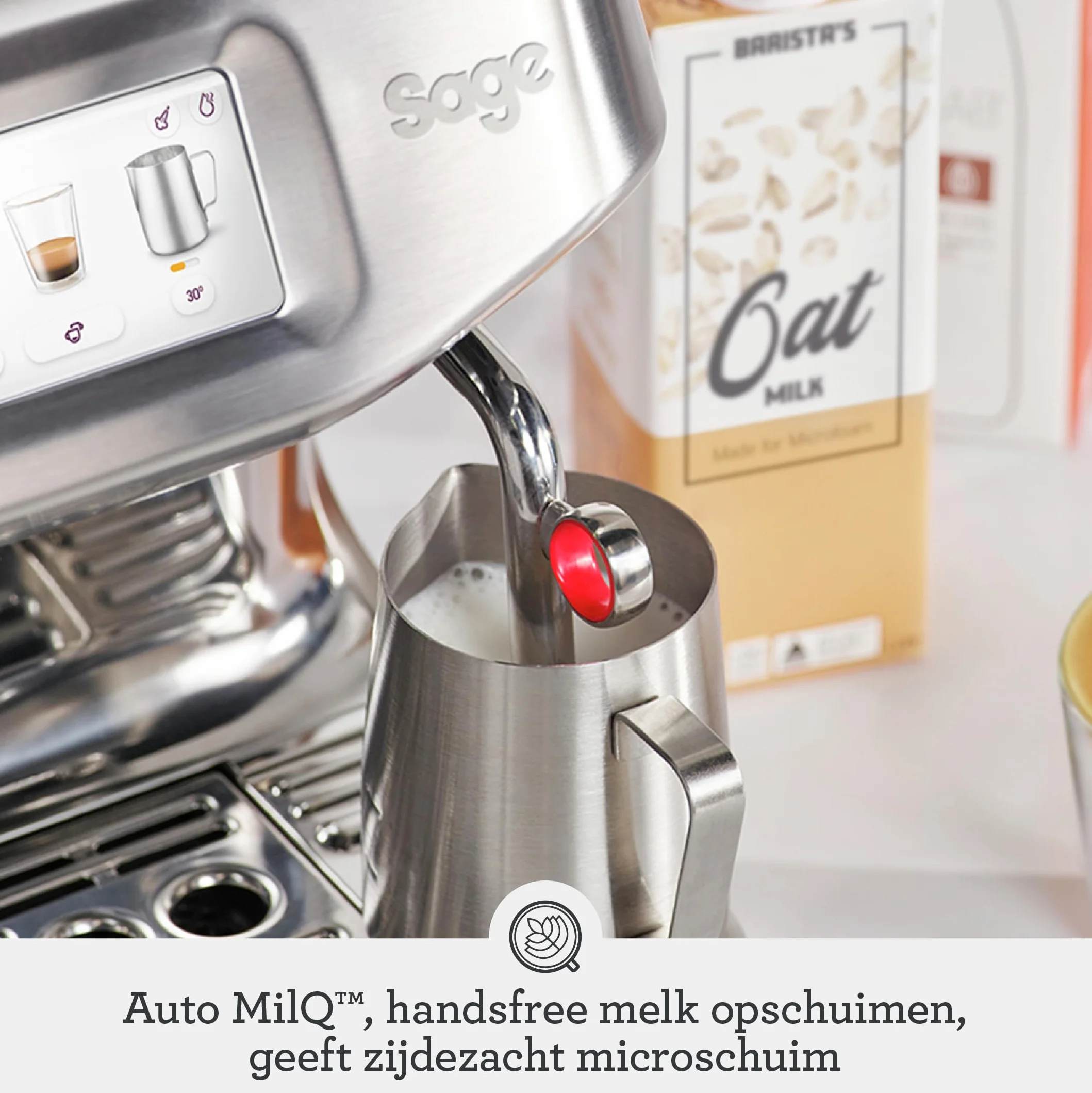 Sage Appliances The Barista Touch Impress Ekspres do Kawy Srebrny