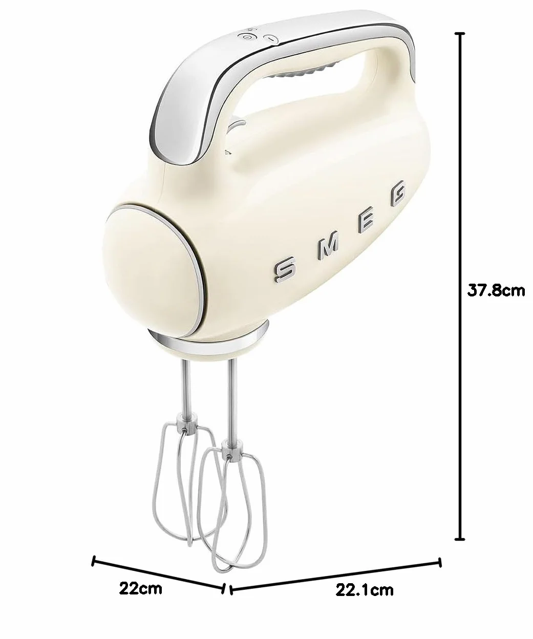 Smeg HMF01CREU Hand Mixer 250 W Cream