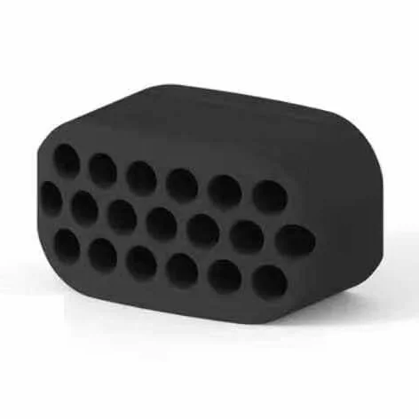 INF silikonowy przyrząd do treningu szczęk, 3 sztuki w zestawie, wzmocnienie mięśni twarzy, łatwy w użyciu, silikonowy, 3 x 1,6 x 1,5 cm, zestaw 3 szt