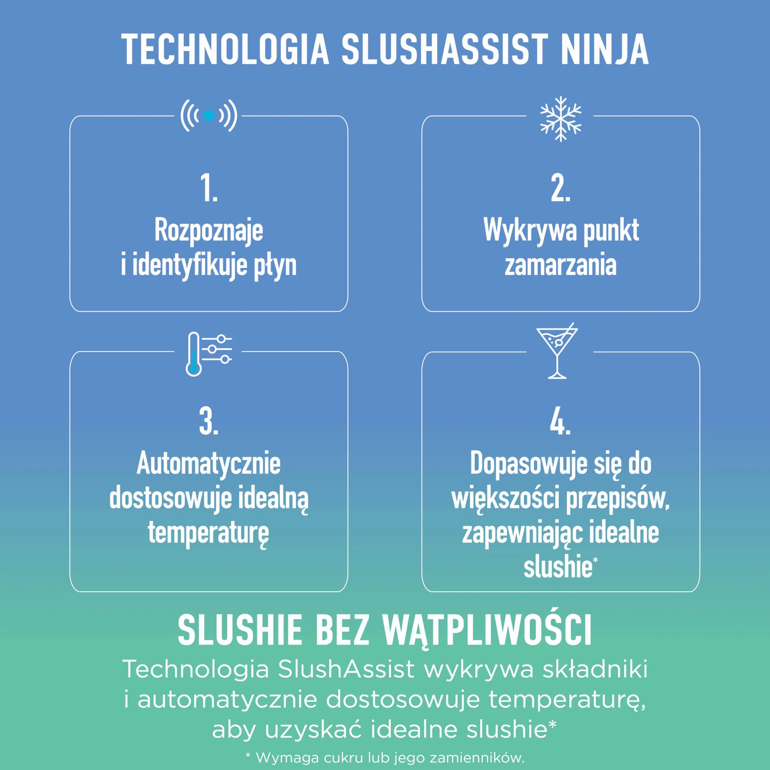 Ninja SLUSHi XL maszyna do mrożonych napojów 3,7l SlushAssist Zielony FS601EUGN