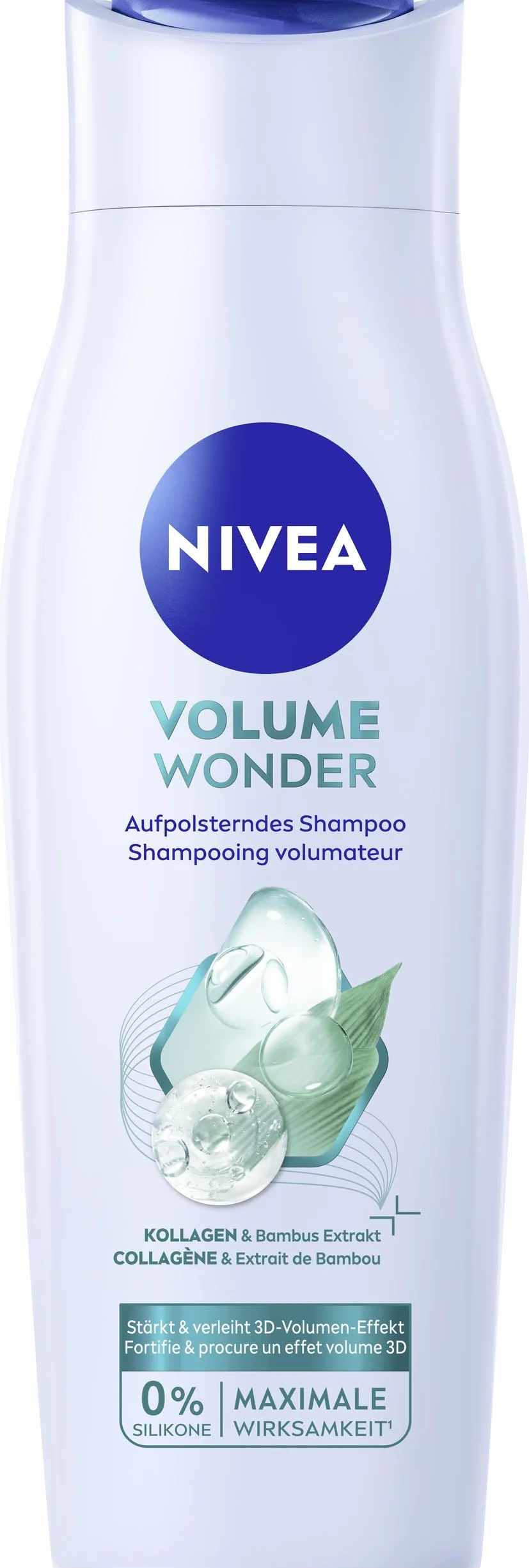 NIVEA Volume Wonder szampon wzmacniający 250 ml z kolagenem i bambusem