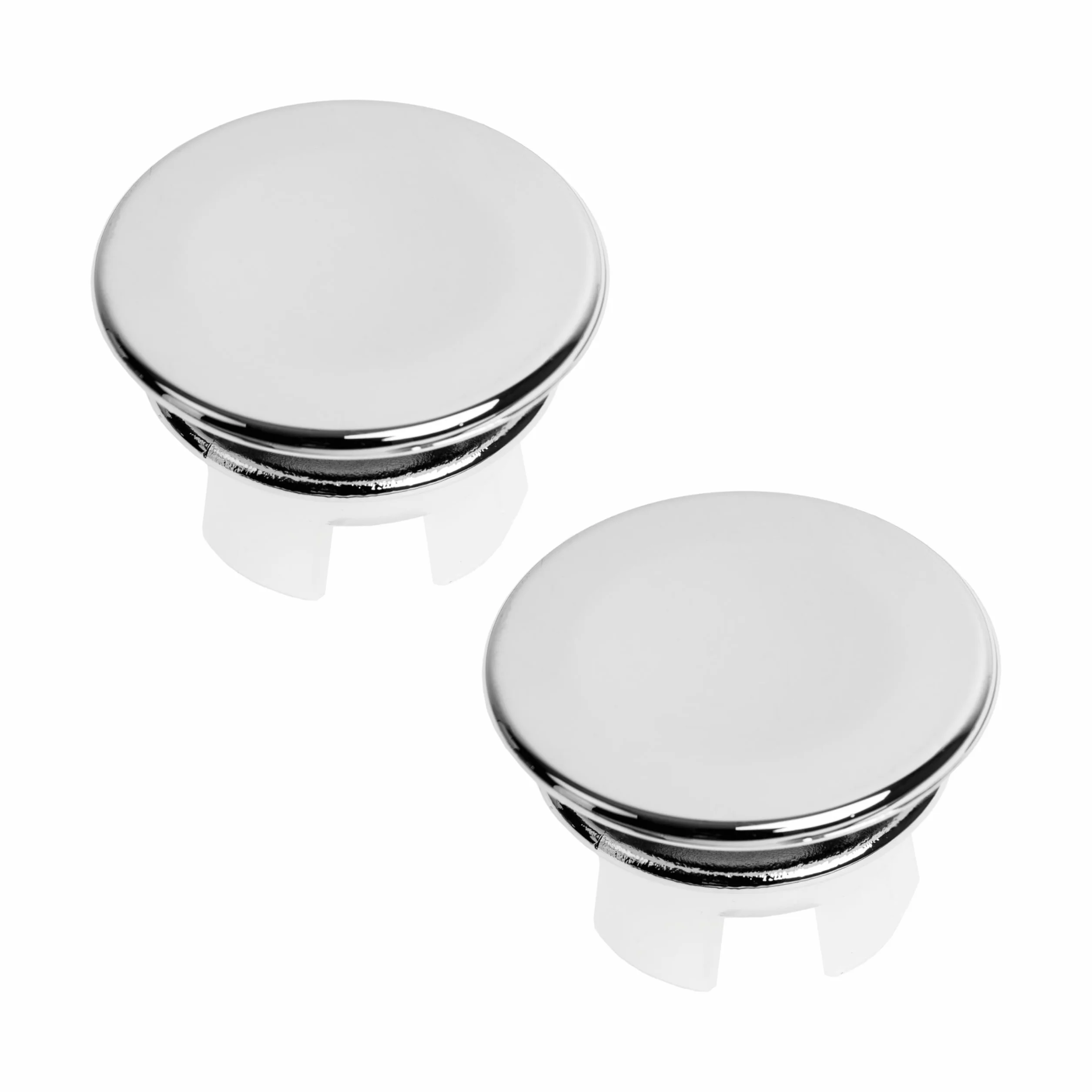 Pokrywa przelewu umywalki chromowana na wysoki połysk Ø 22-24 mm 2 szt ceramiczny korek odpływu