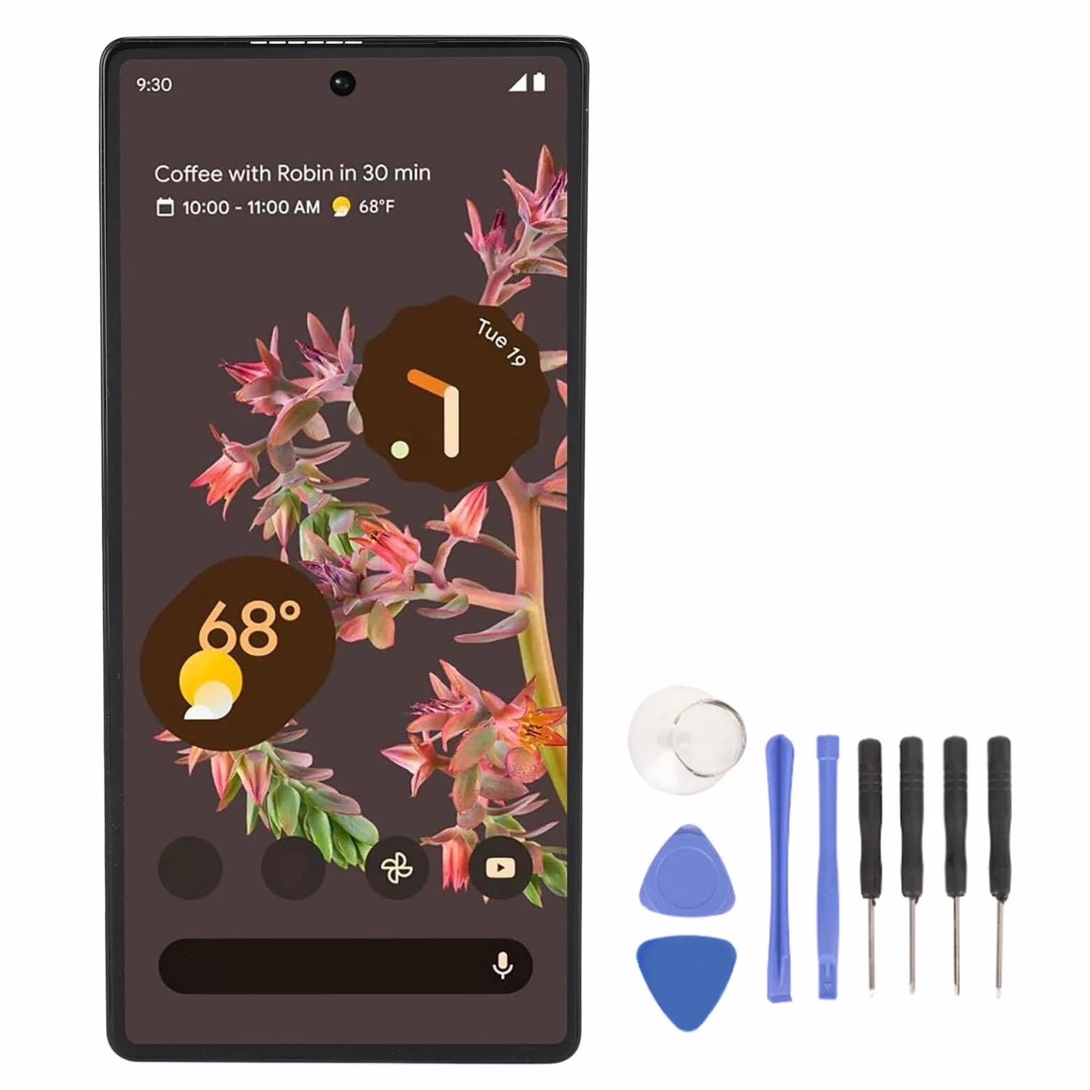 Wymiana Ekranu AMOLED dla Google Pixel 6 5G GB7N6 G9S9B16, 6,4-calowy zespół Digitizera z Ekranem Dotykowym z Narzędziem, Zestawy Naprawcze do Ekranu Dotykowego Wyświetlacza, z