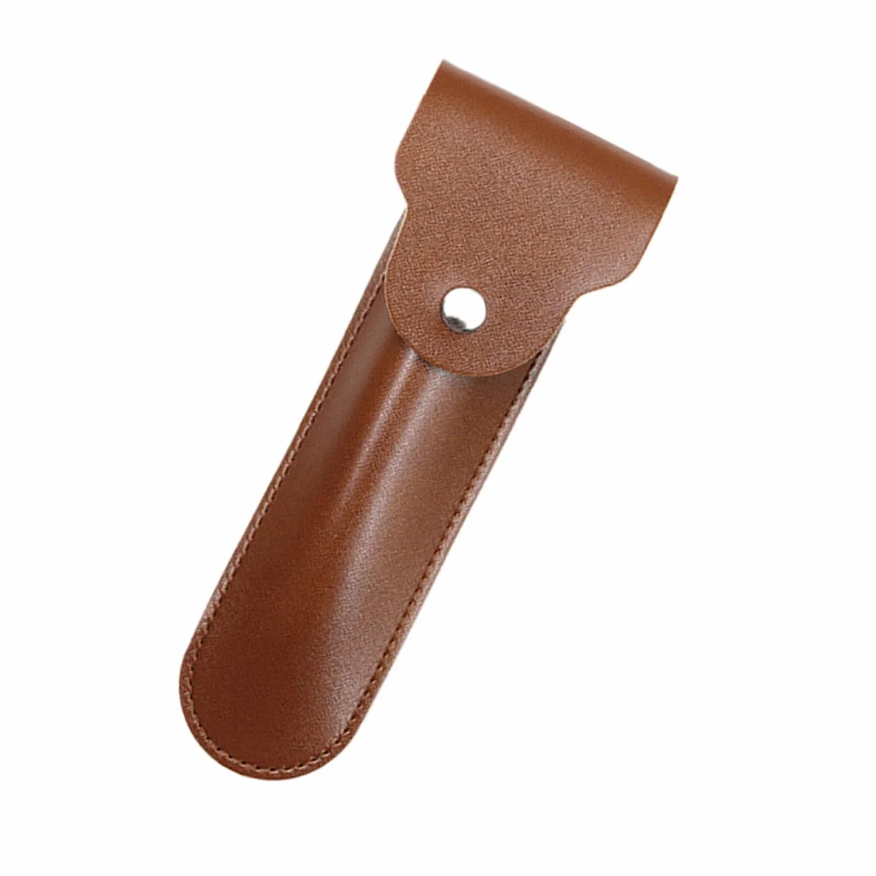 NOLITOY Etui Żyletki Pu Ochronne Etui Do Maszynek Manualnych Brązowe Podróż Antywstrząsowe Odporne Zarysowania Stylowe i Praktyczne Akcesorium Do Przechowywania