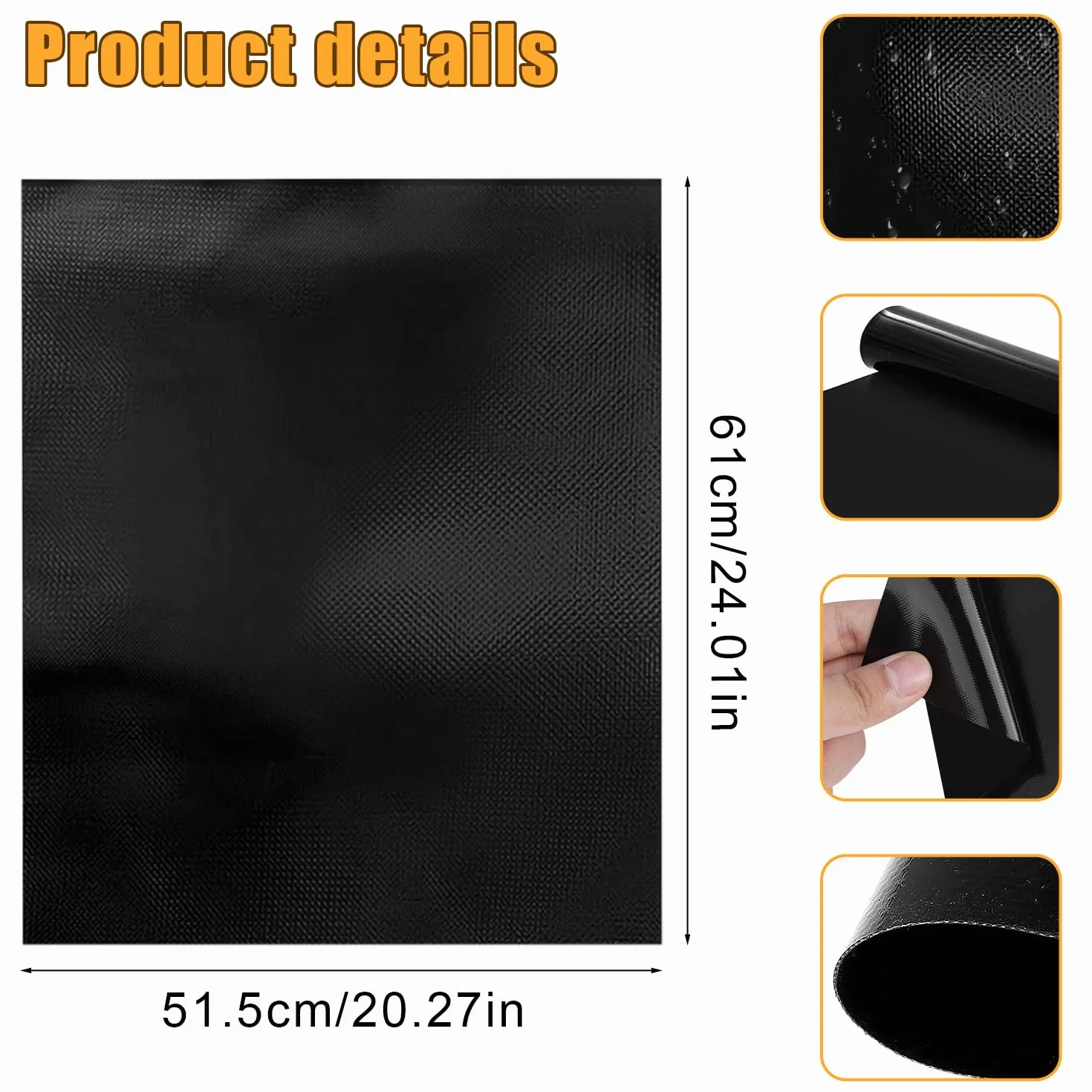 Mata ochronna na pole indukcyjne Morecore 52 x 61 cm magnetyczna czarna