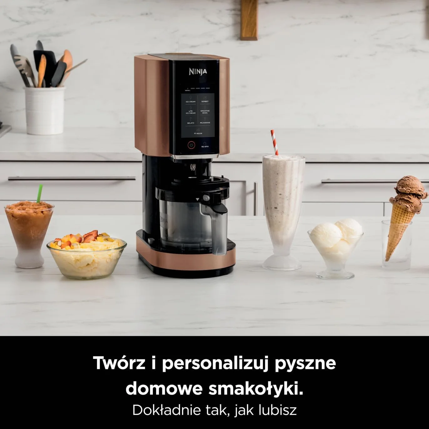 Maszyna do lodów Ninja CREAMi NC300EUCP 1,4 L 7 programów 3 pojemniki