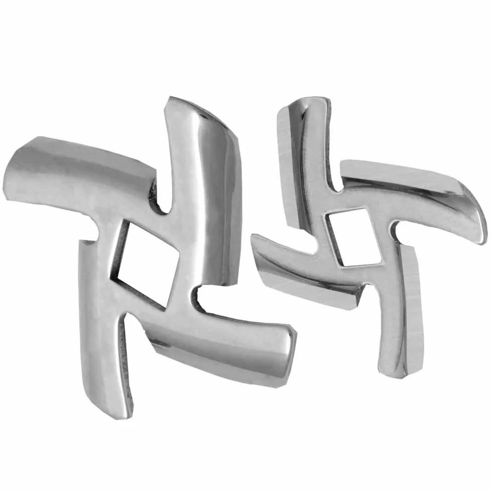 Wolfcut INOX nóż krzyżowy do maszynki do mięsa Braun KGZ KGZ3 4195 4242 KGZ31 G1100K G1300 G1300K