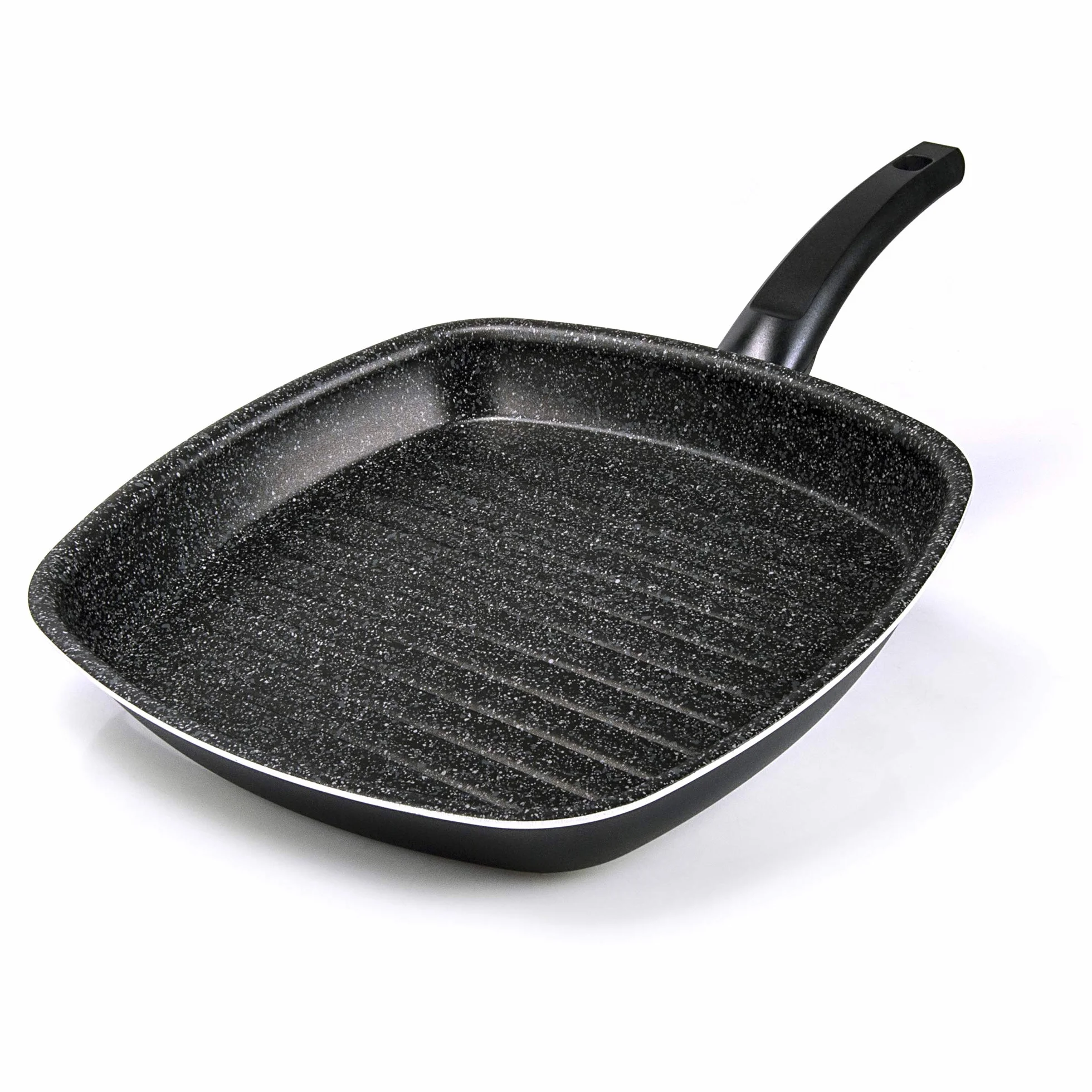 ALLUFLON Tradizione Italia patelnia do grillowania 28 cm aluminium czarna