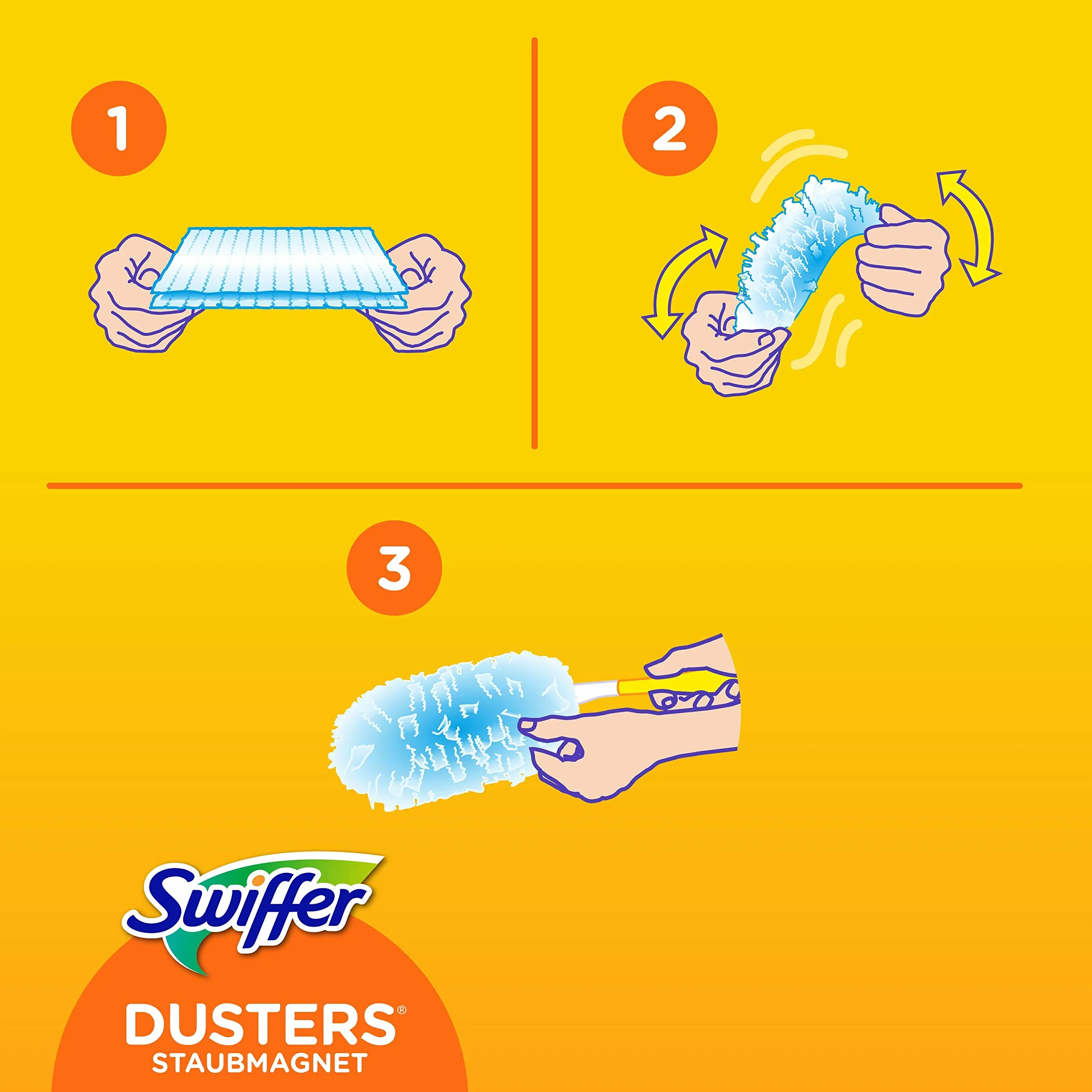 Swiffer Duster Miotełka do Ścierania Kurzu z Uchwytem, 7 Wkładów