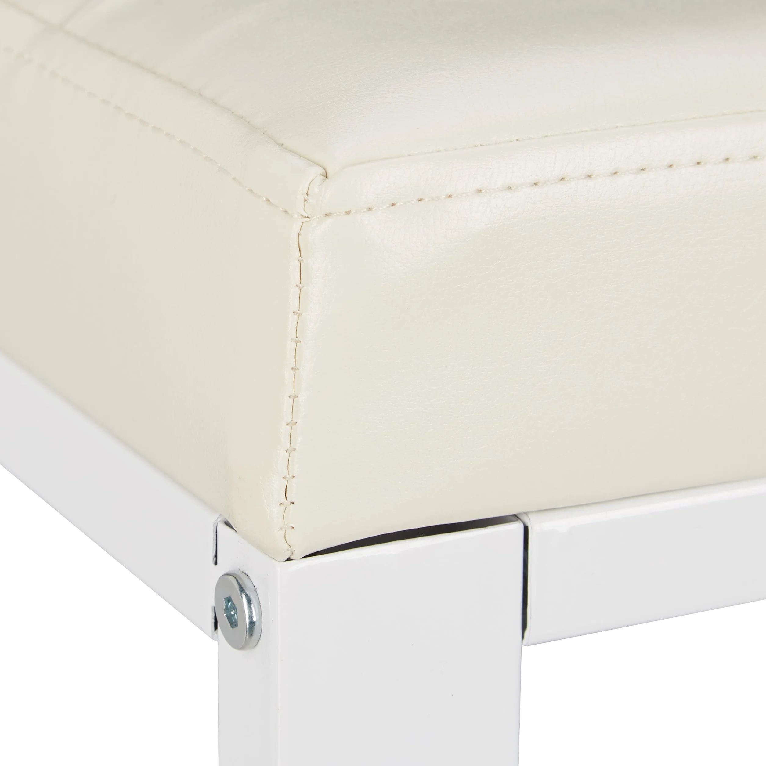 Relaxdays Biała szafka na buty z taboretem siedzisko półka 2 poziomy 50 x 90,5 x 30,5 cm