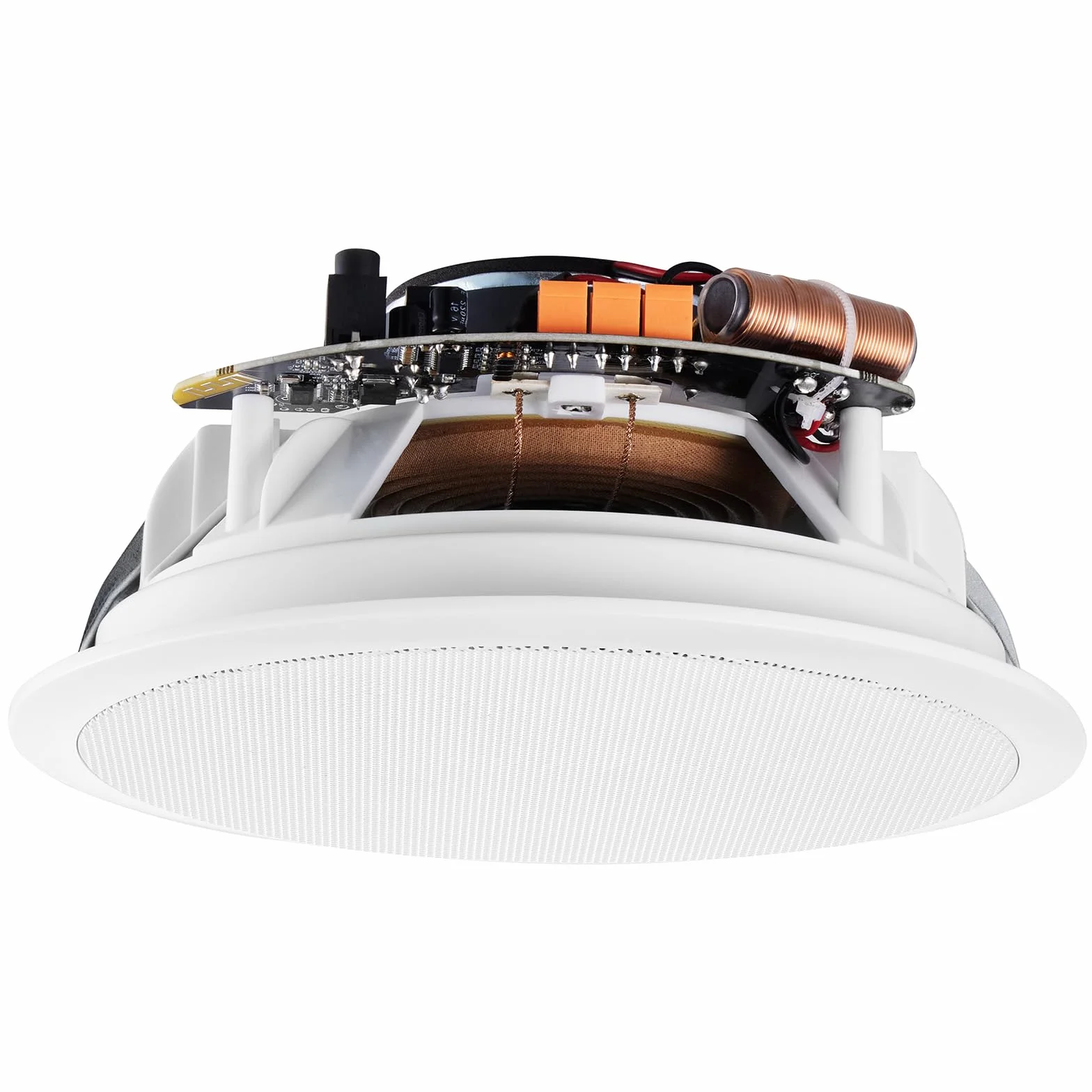 VEVOR Zestaw 4 głośników sufitowych Bluetooth ok. 17 cm, 150 W, system głośników ściennych o impedancji 8 Ω i czułości 89 dB, do kuchni w domu, salonie, sypialni lub zadaszonych werandach