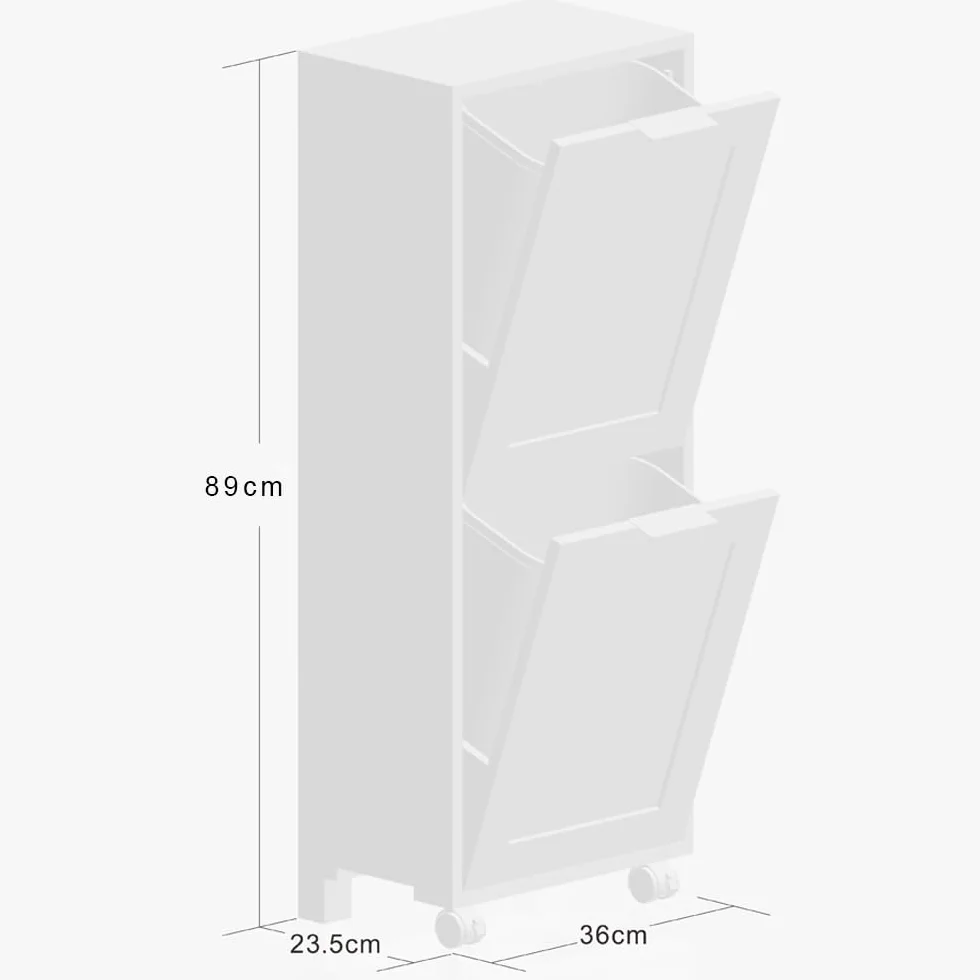 Kesper Szafka uniwersalna z systemem segregacji odpadów 25530 13, wymiary: szer. 36 cm x wys.: 94 cm x gł. 24 cm, płyta MDF